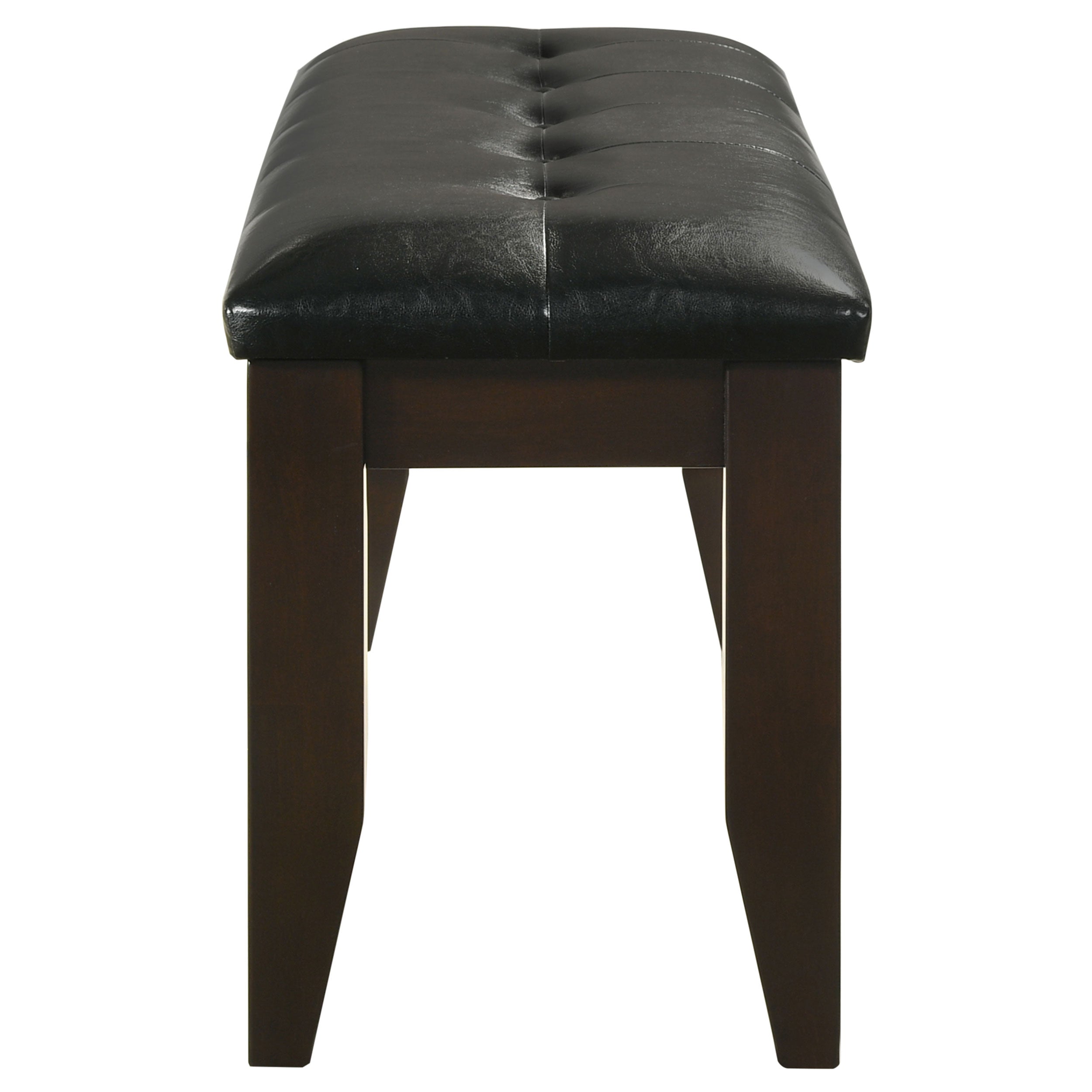 Dalila Fabric Upholstered Wood Dining Bench Dark Grey