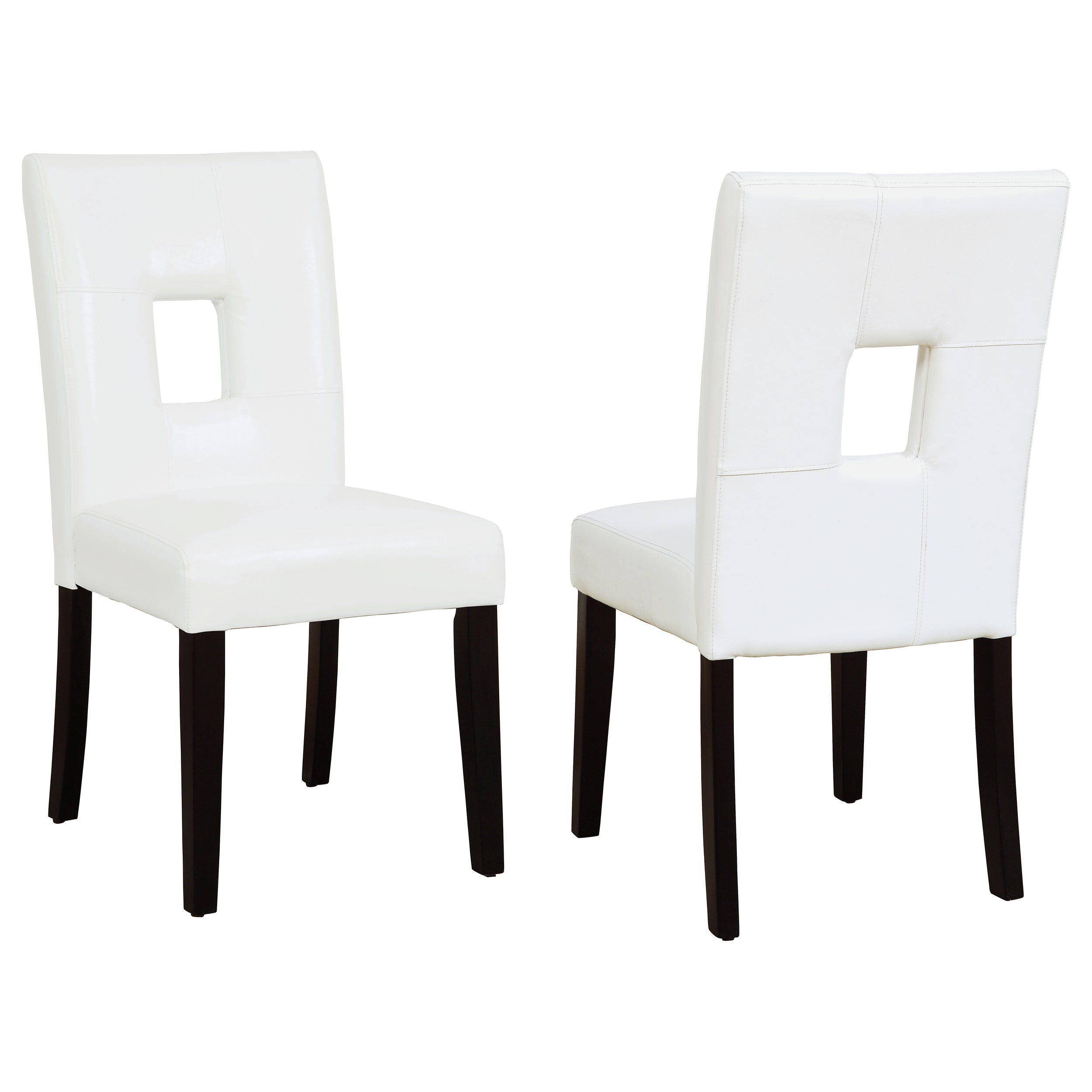 Shannon Upholstered Dining Side Chair Black (Set of 2)
