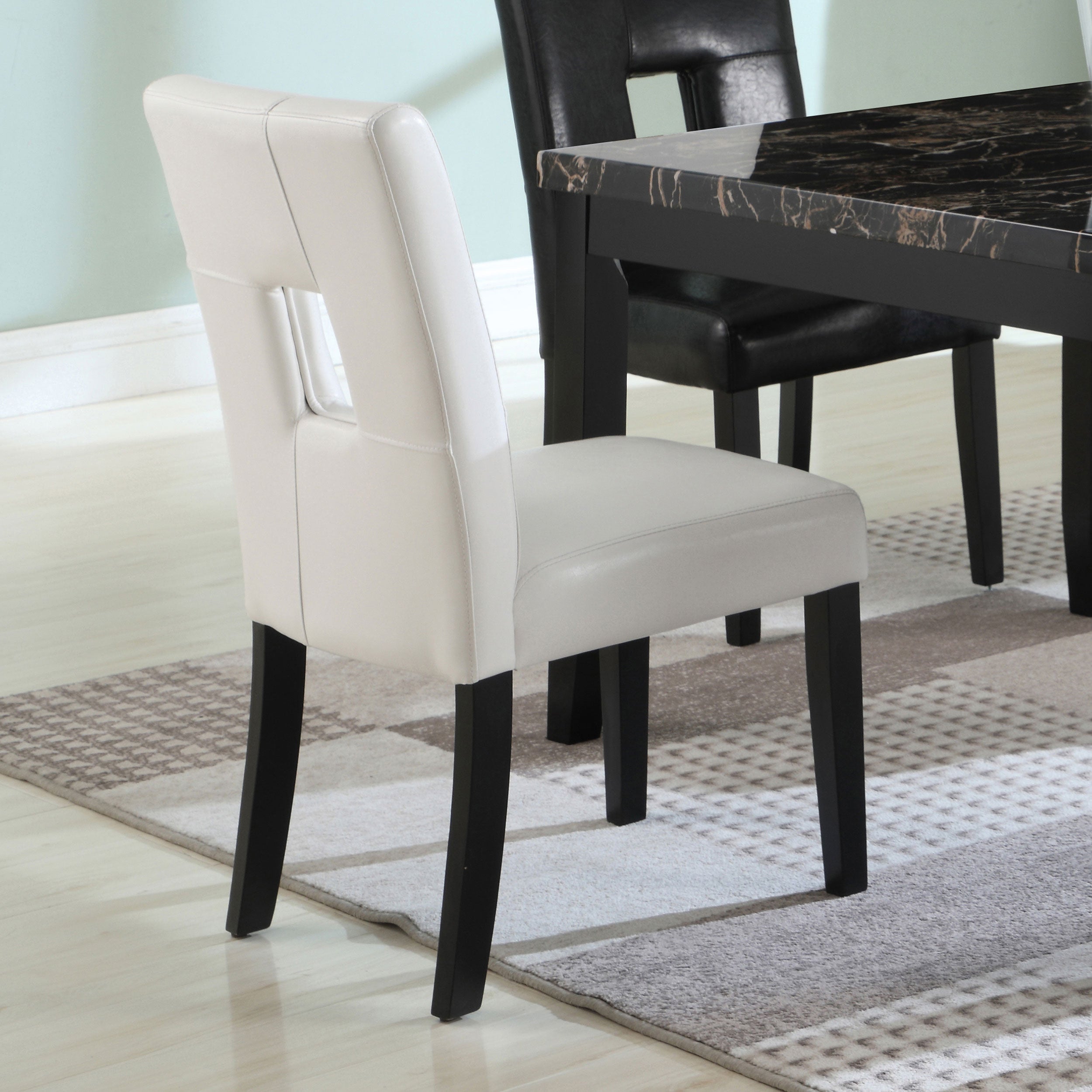 Shannon Upholstered Dining Side Chair Black (Set of 2)