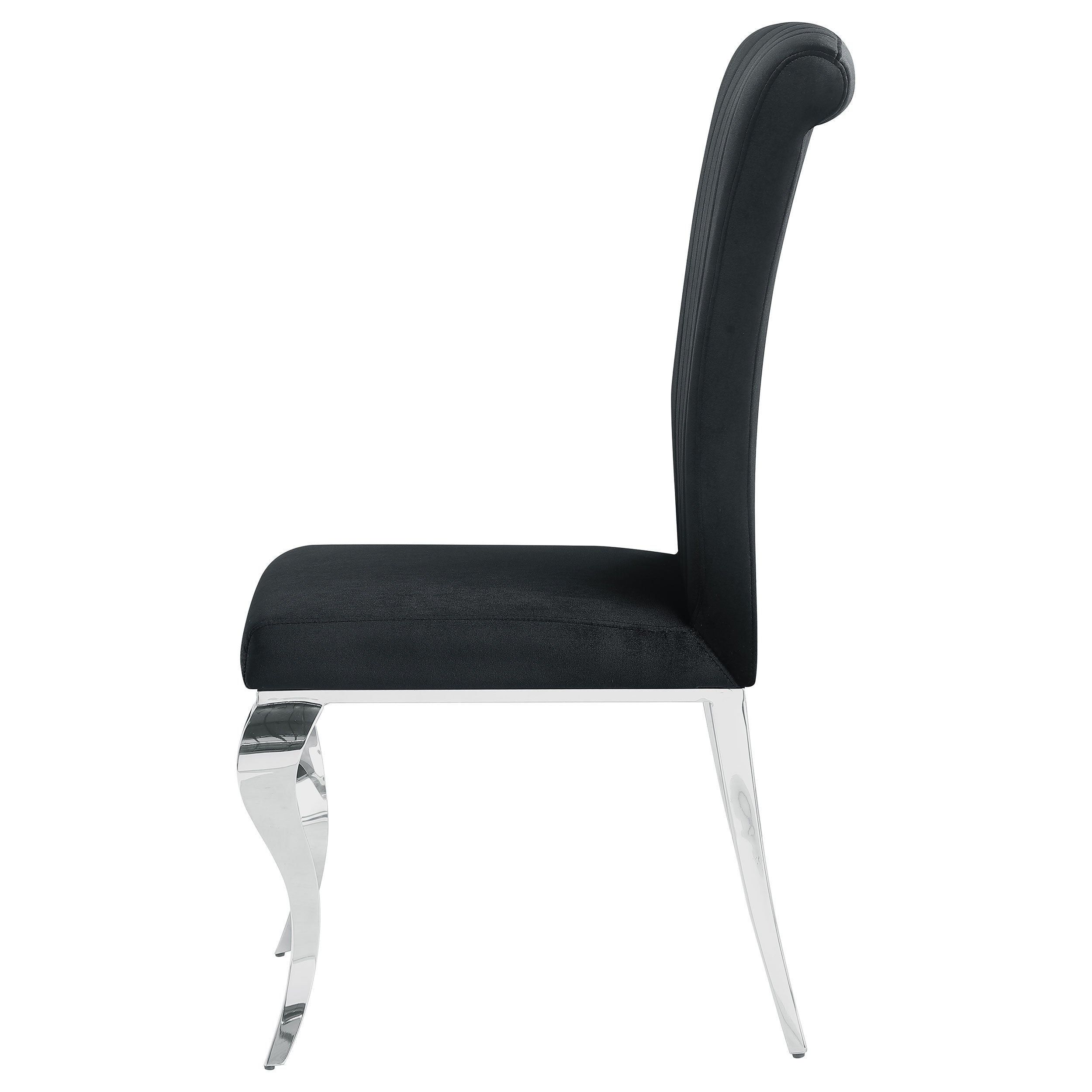 Betty Velvet Upholstered Dining Chair Ink Blue (Set of 4)