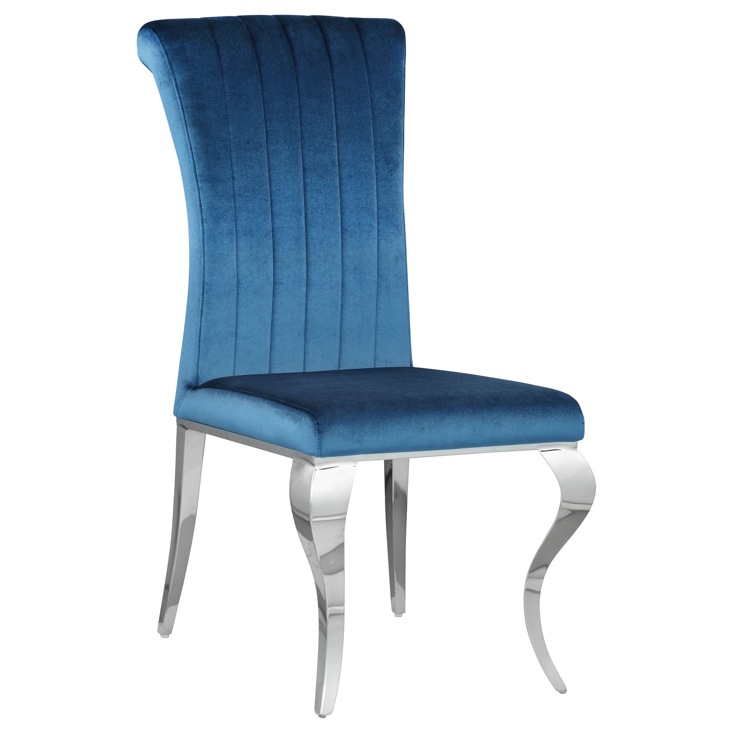 Betty Velvet Upholstered Dining Chair Ink Blue (Set of 4)