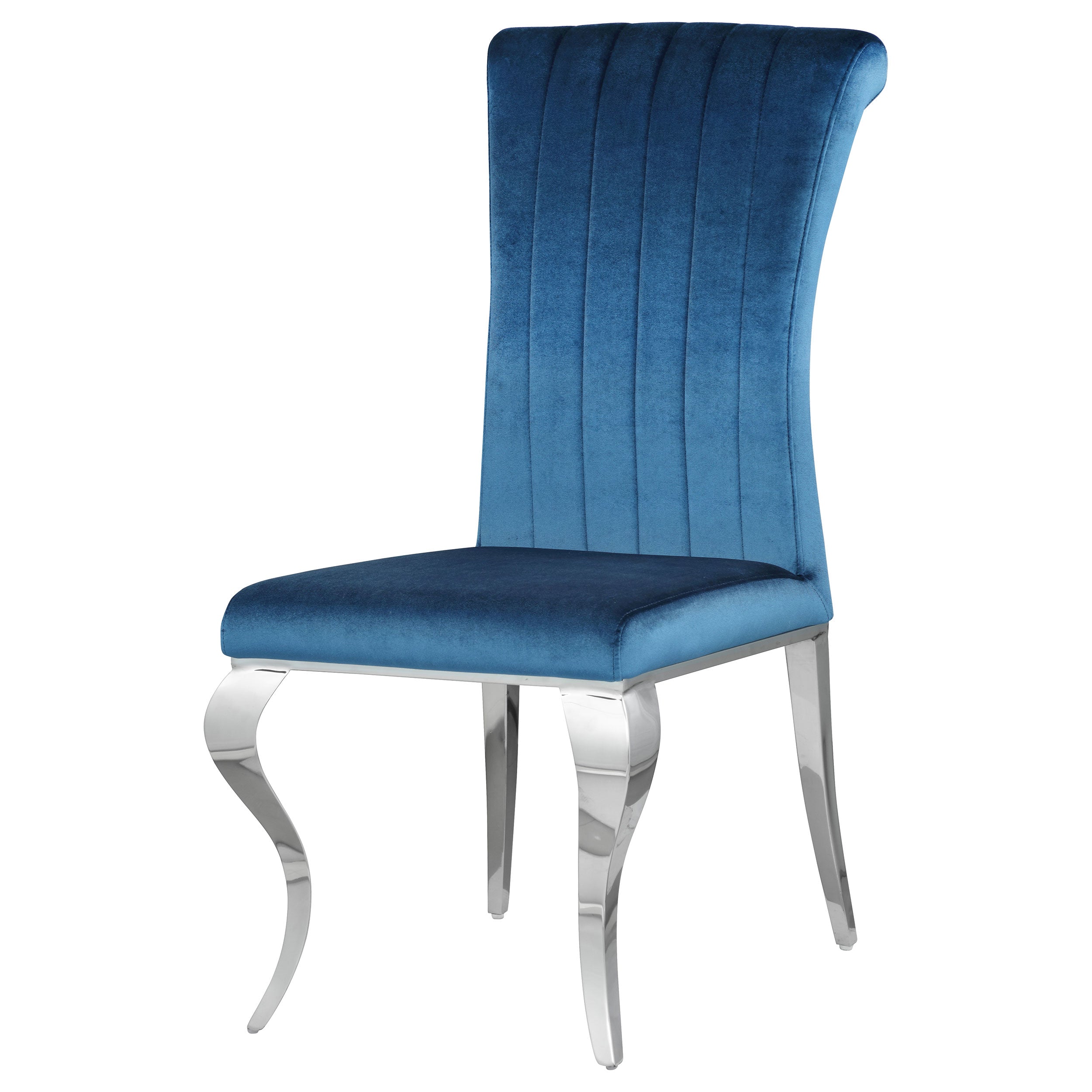 Betty Velvet Upholstered Dining Chair Ink Blue (Set of 4)