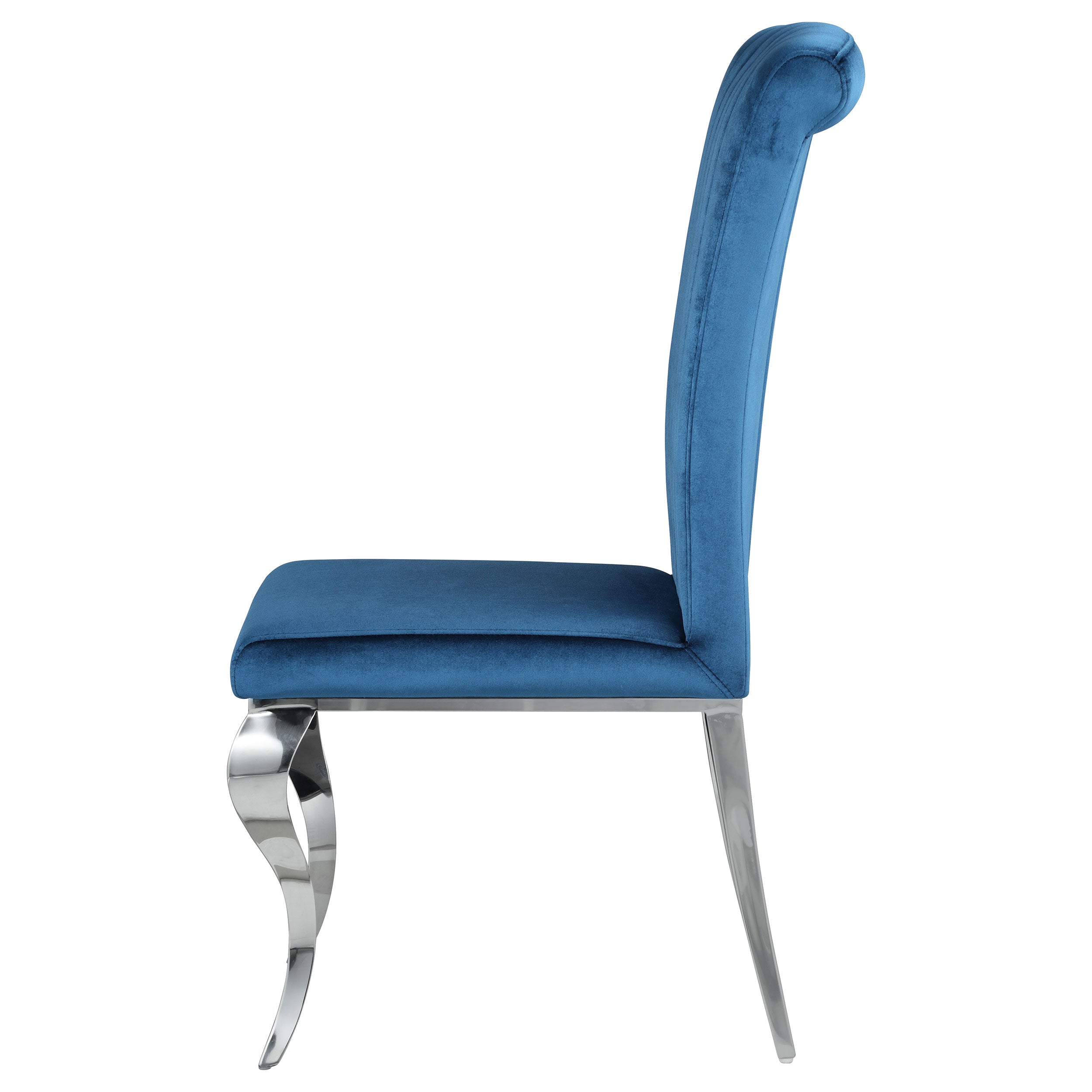 Betty Velvet Upholstered Dining Chair Ink Blue (Set of 4)