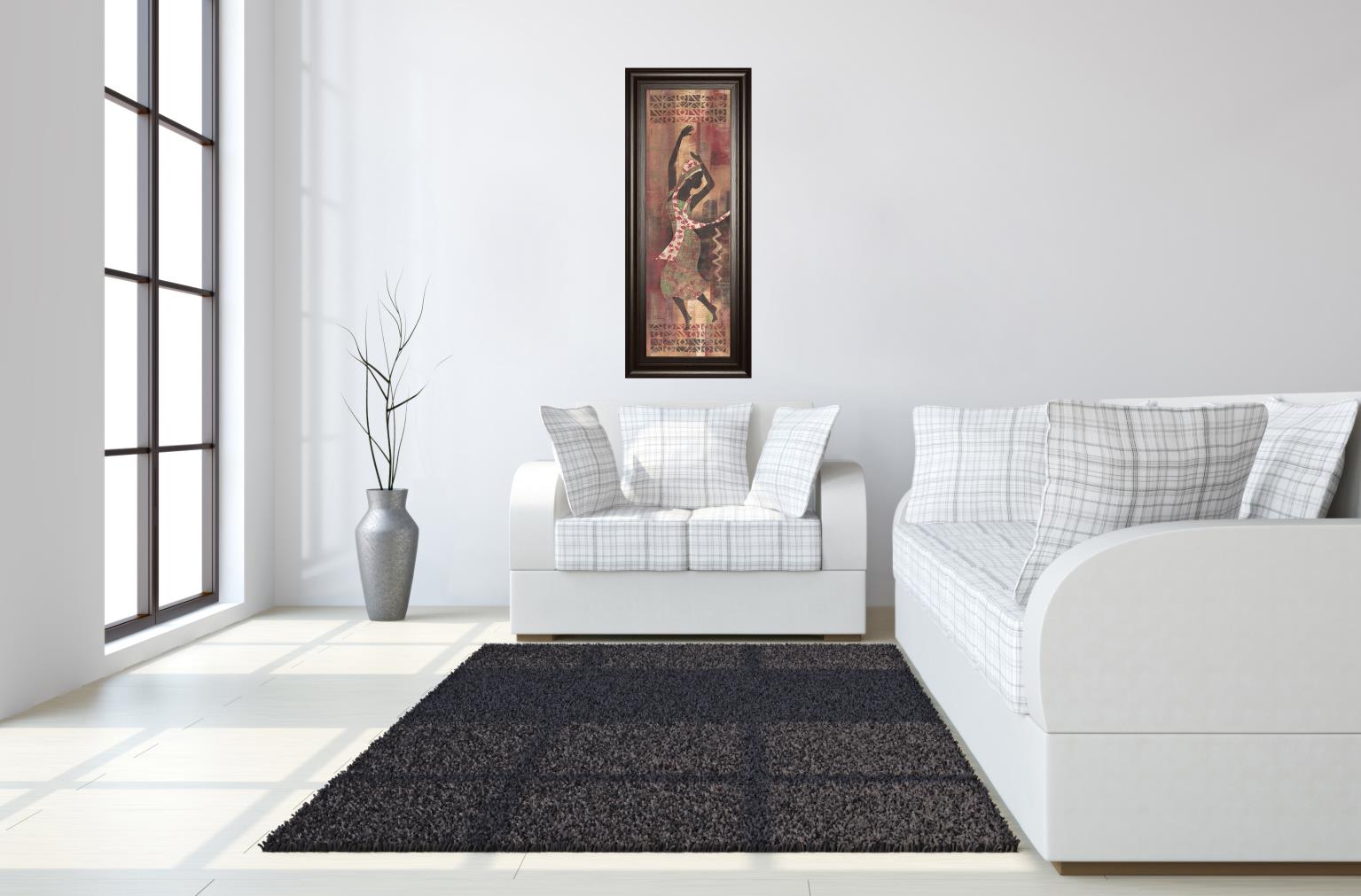 Graceful Reflection Ii By Maria Donovan 18X42 Framed Print
