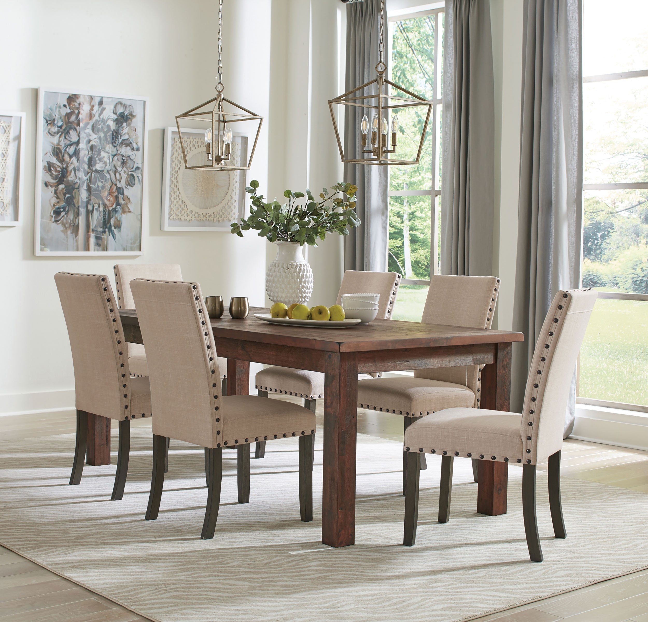 Coleman  Counter Height Dining Set Golden Brown