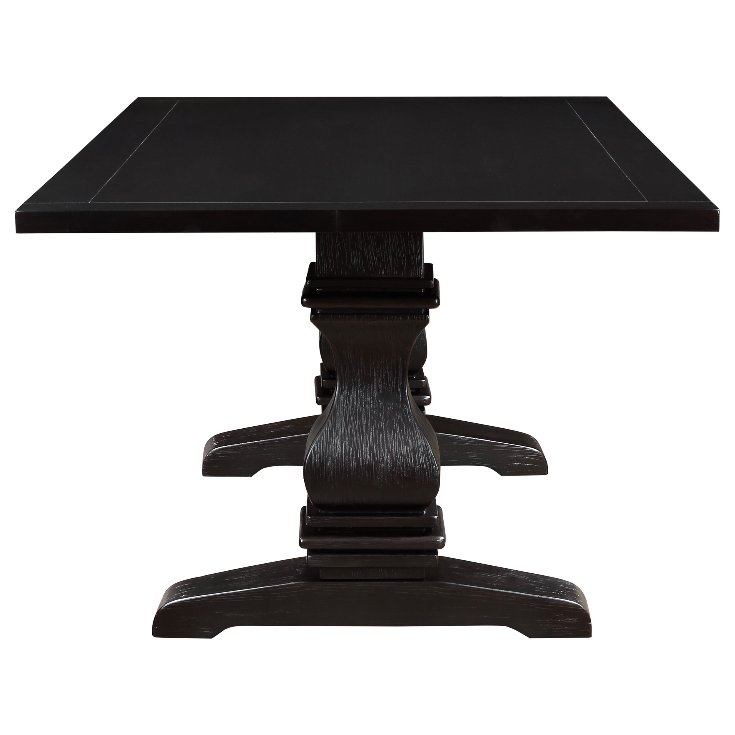 Parkins  Rectangular Dining Table Set Rustic Espresso