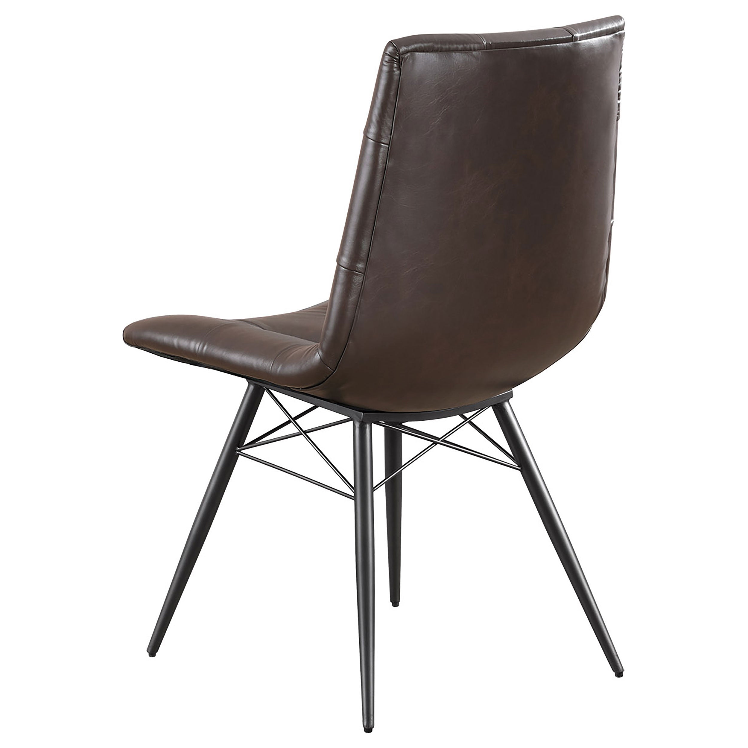 Aiken Upholstered Dining Side Chair Brown(Set of 4)