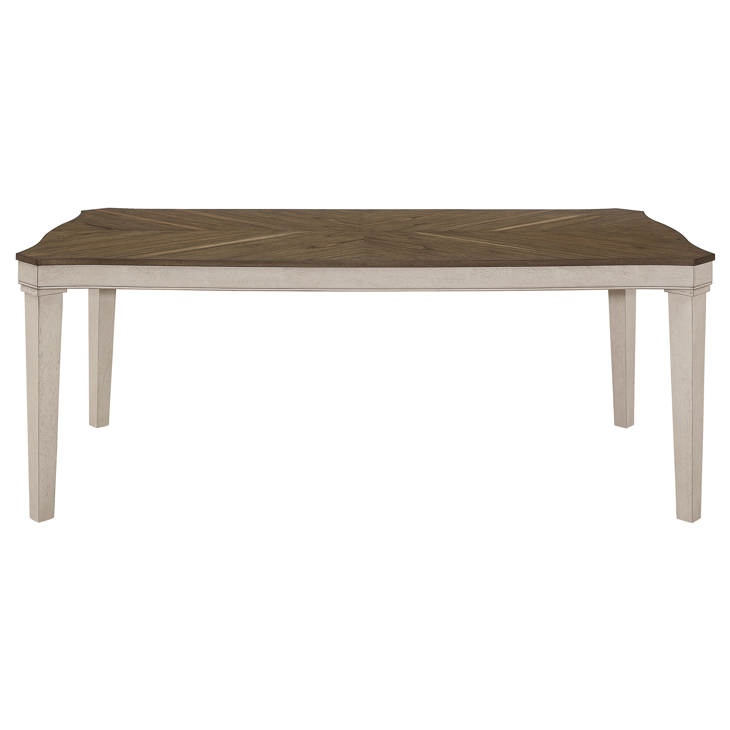 Ronnie  Rectangular Dining Table Set Rustic Cream