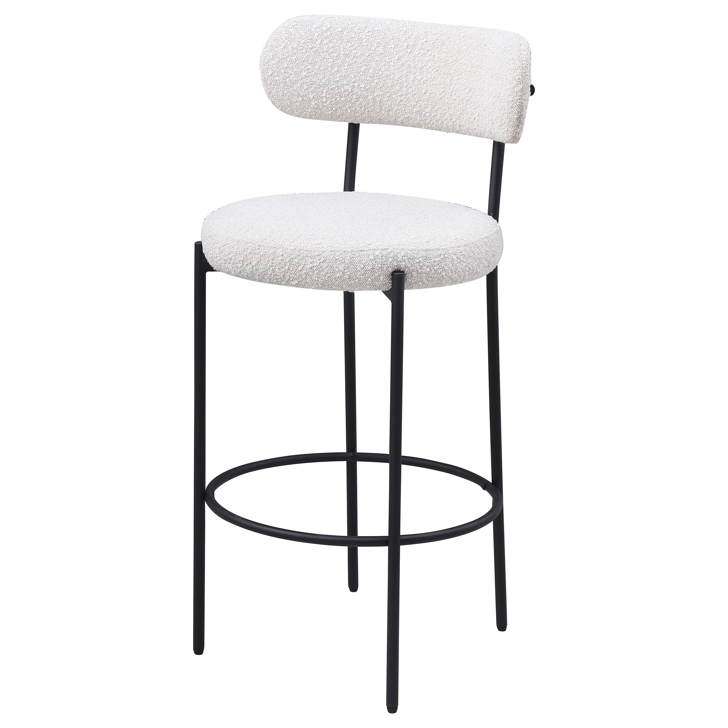 Viola Boucle Upholstered Counter Chair Cream (Set of 2)