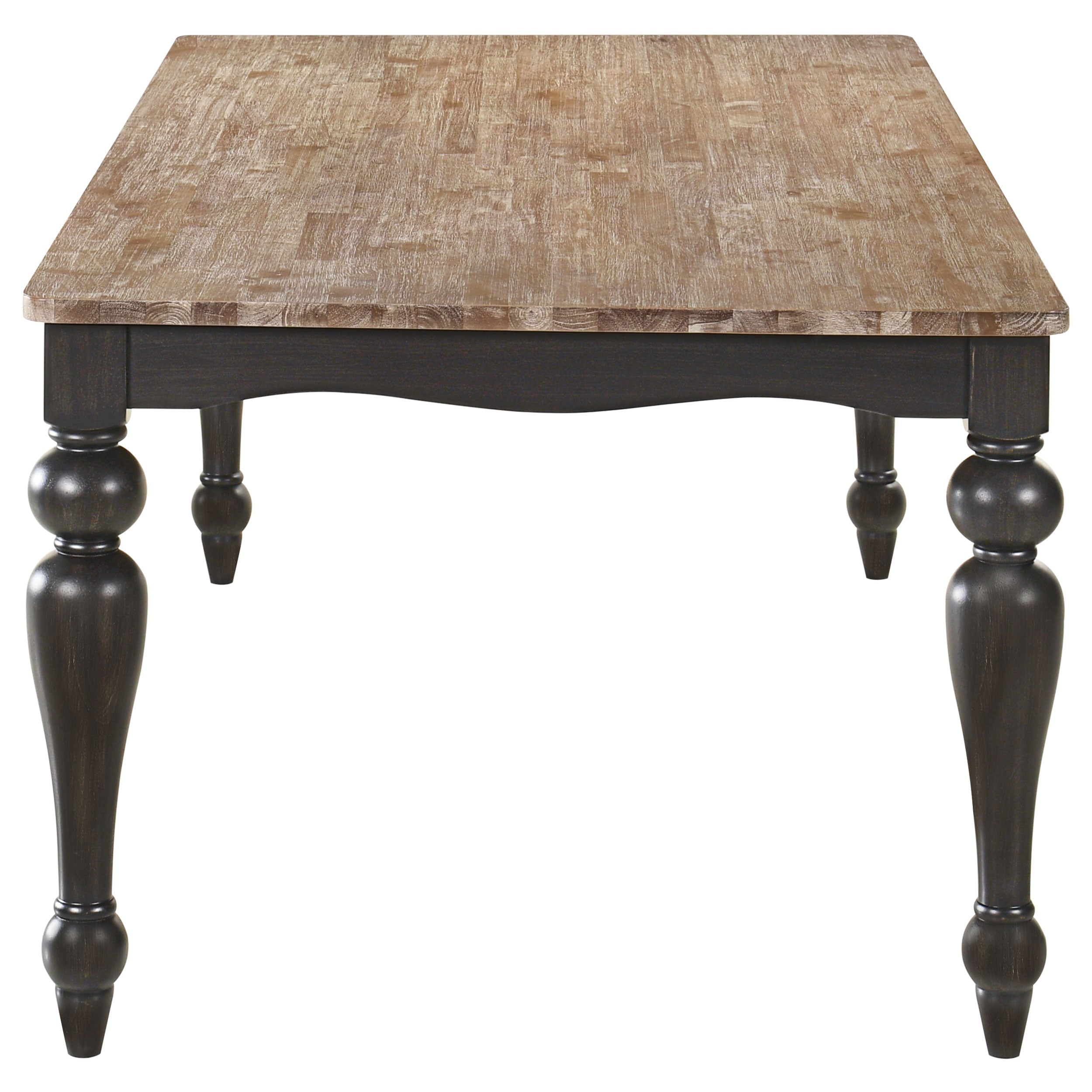 Bridget  Rectangular Dining Set Charcoal Sand Through