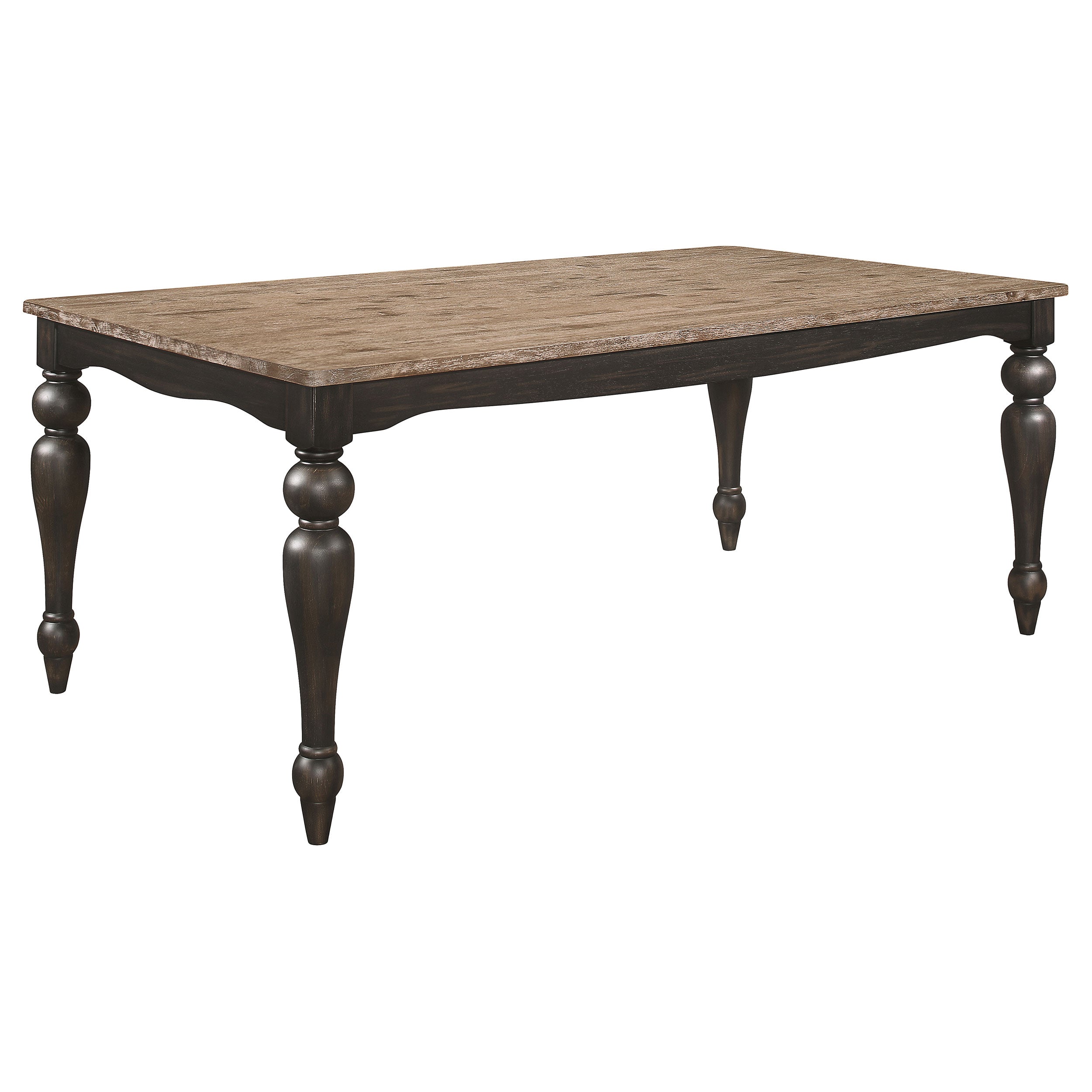 Bridget  Rectangular Dining Set Charcoal Sand Through