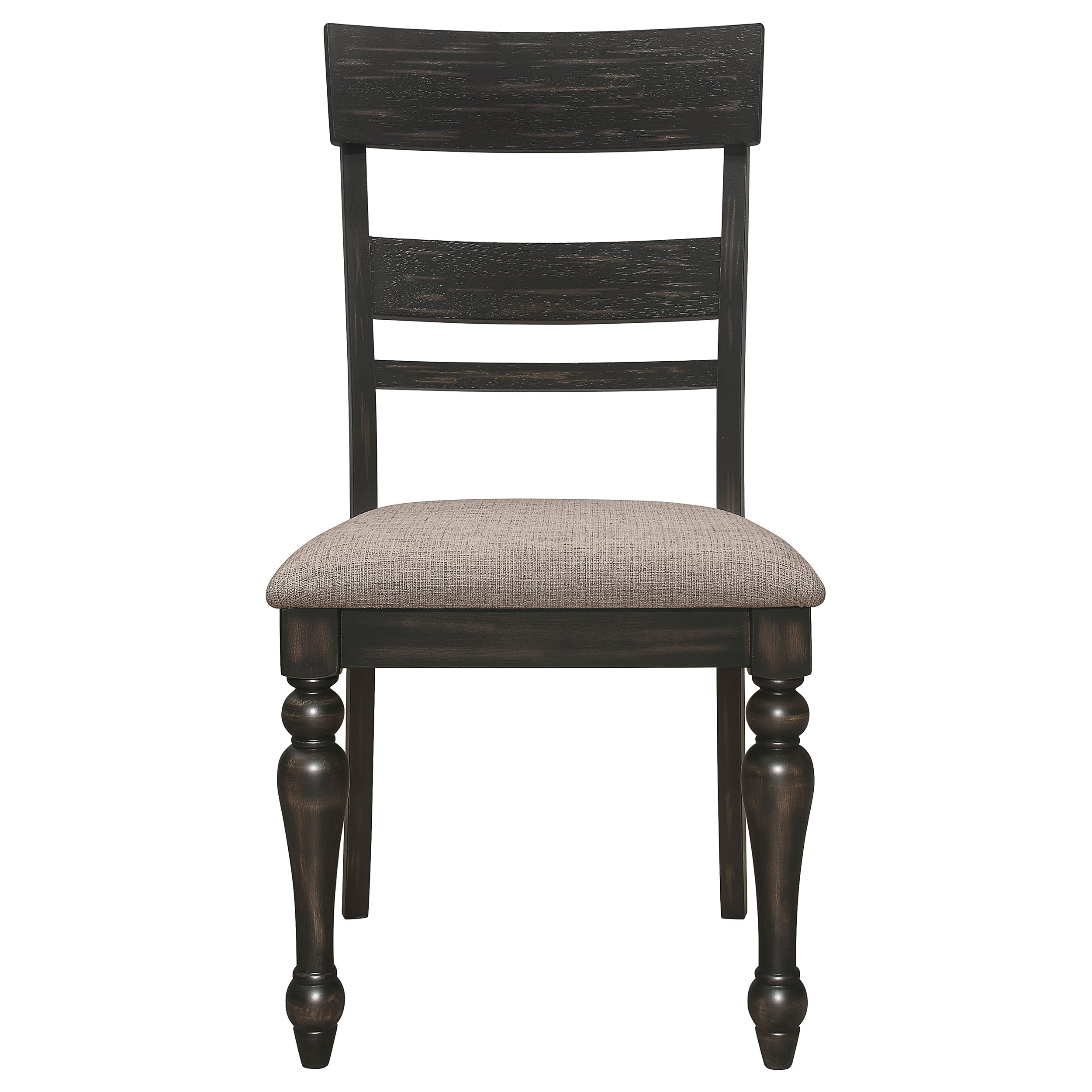 Bridget  Rectangular Dining Set Charcoal Sand Through
