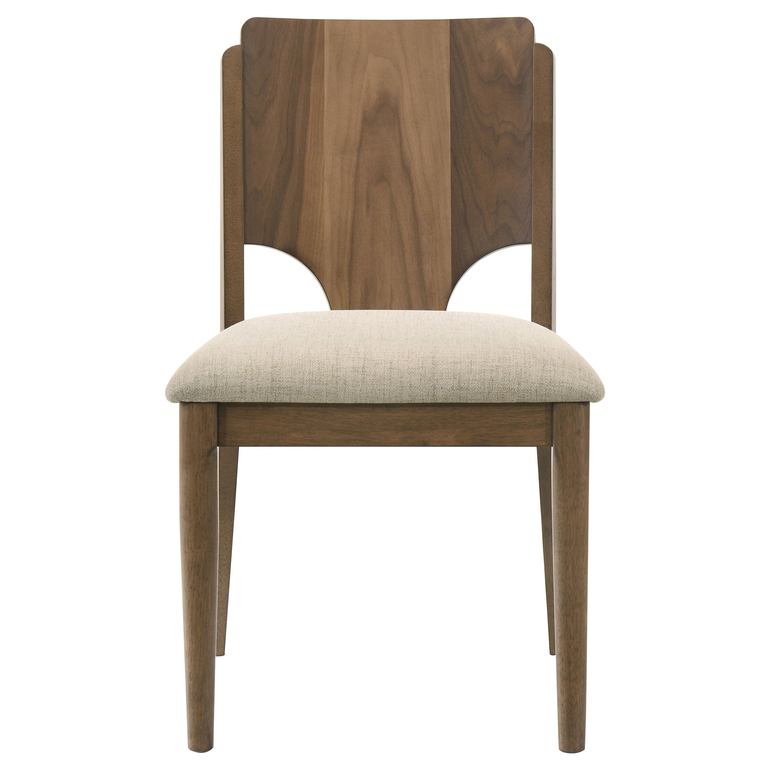 Crestmore  46-inch Round Wood Dining Table Set Walnut