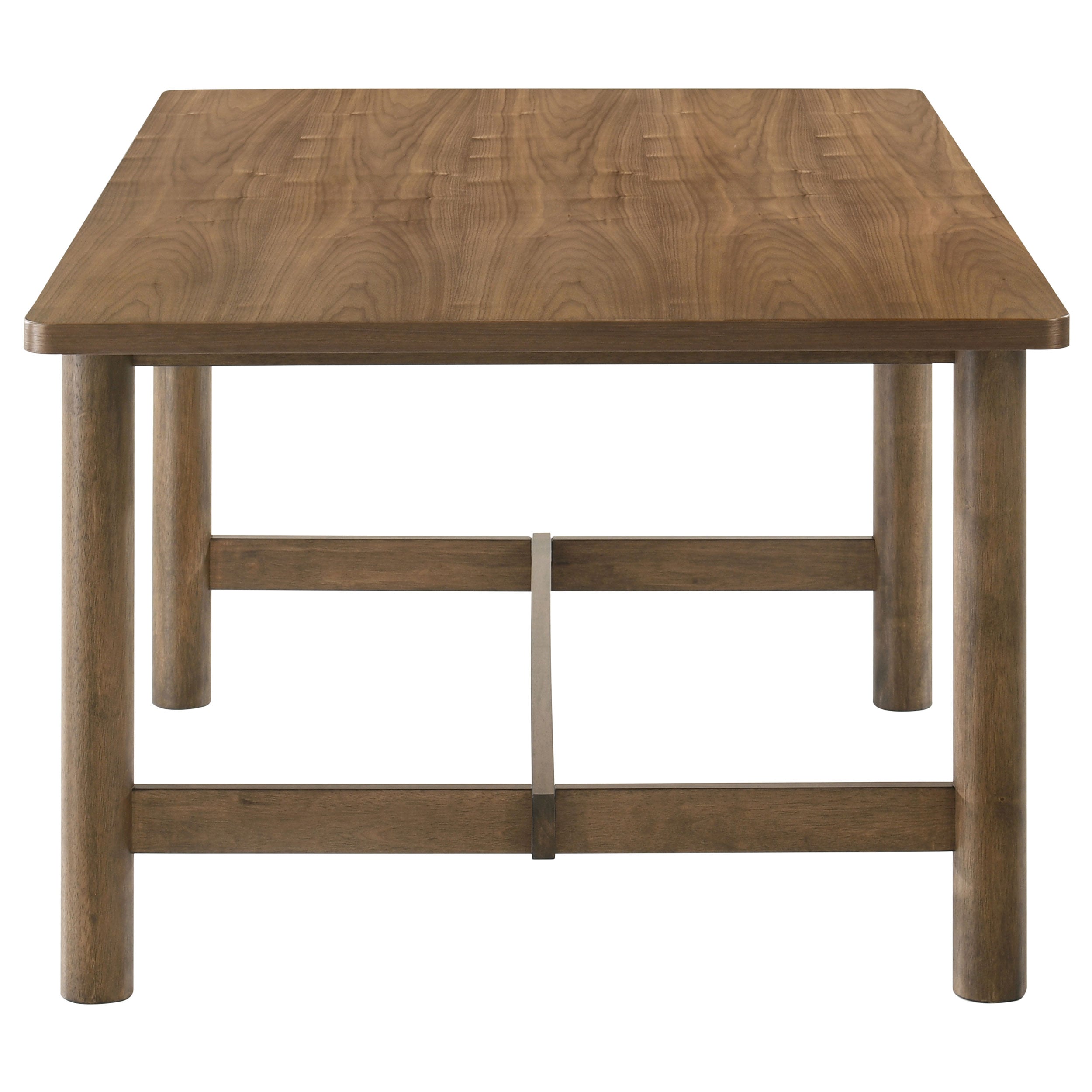 Crestmore  46-inch Round Wood Dining Table Set Walnut