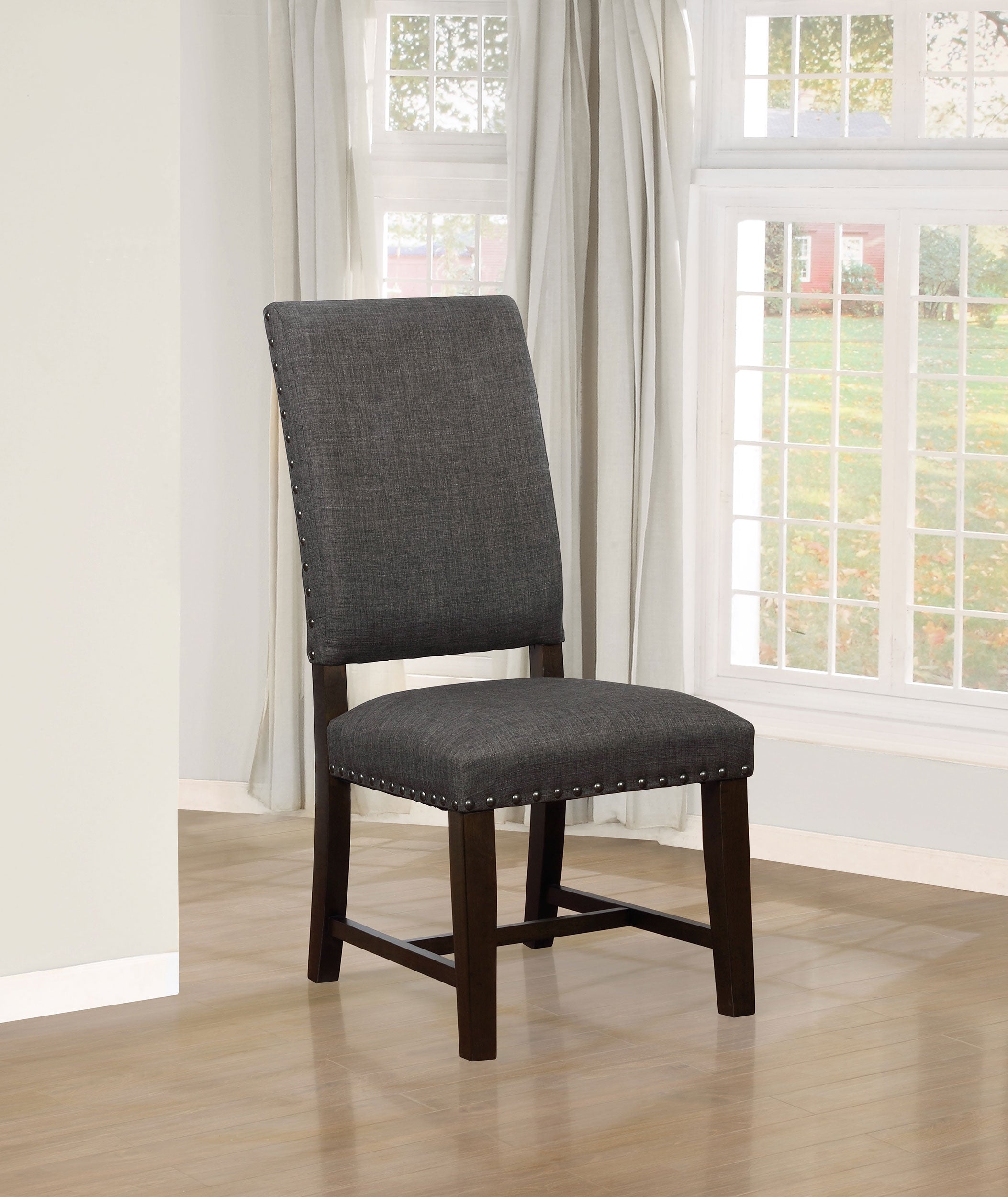 Twain Upholstered Dining Side Chair Beige (Set of 2)
