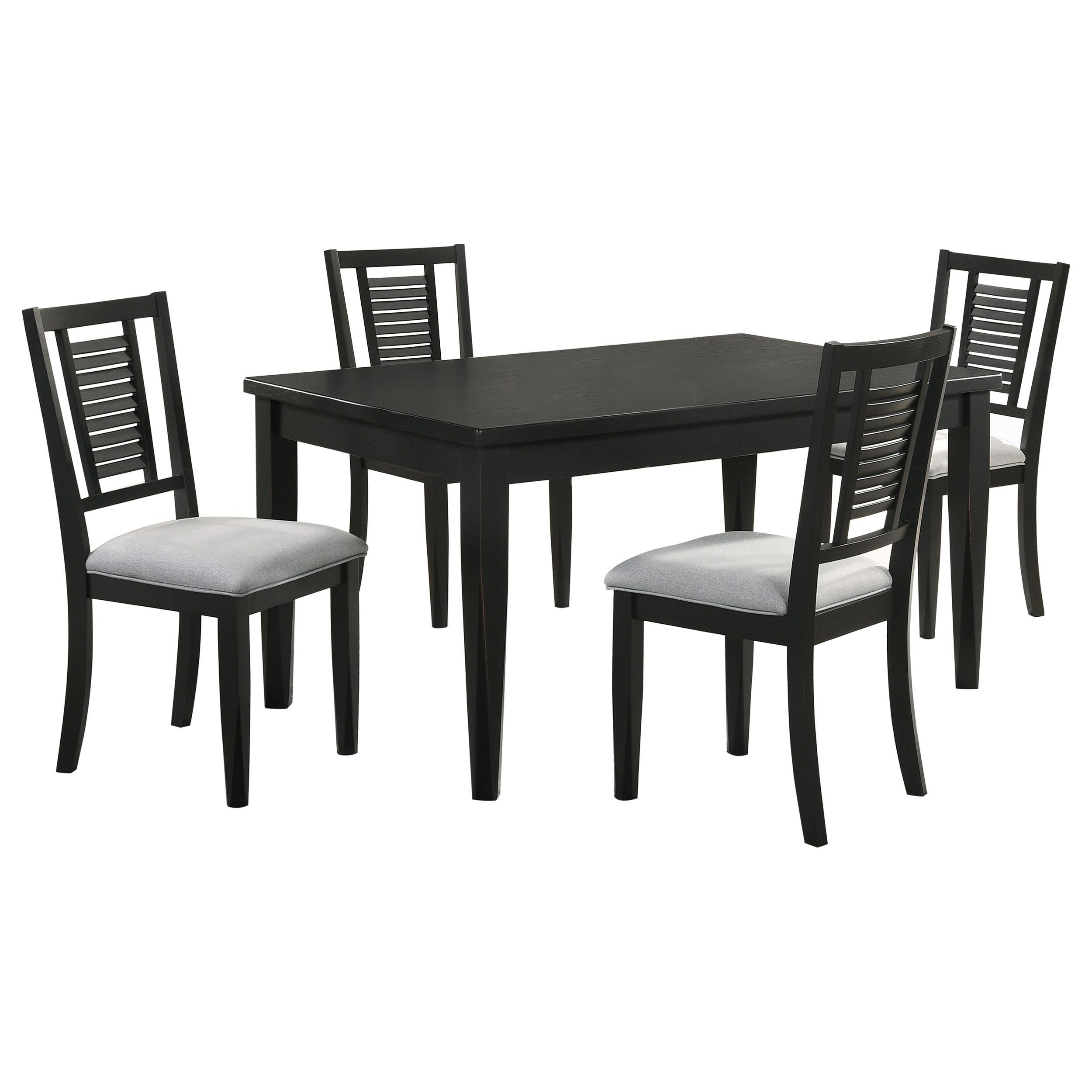 Appleton Rectangular Dining Set Distressed White