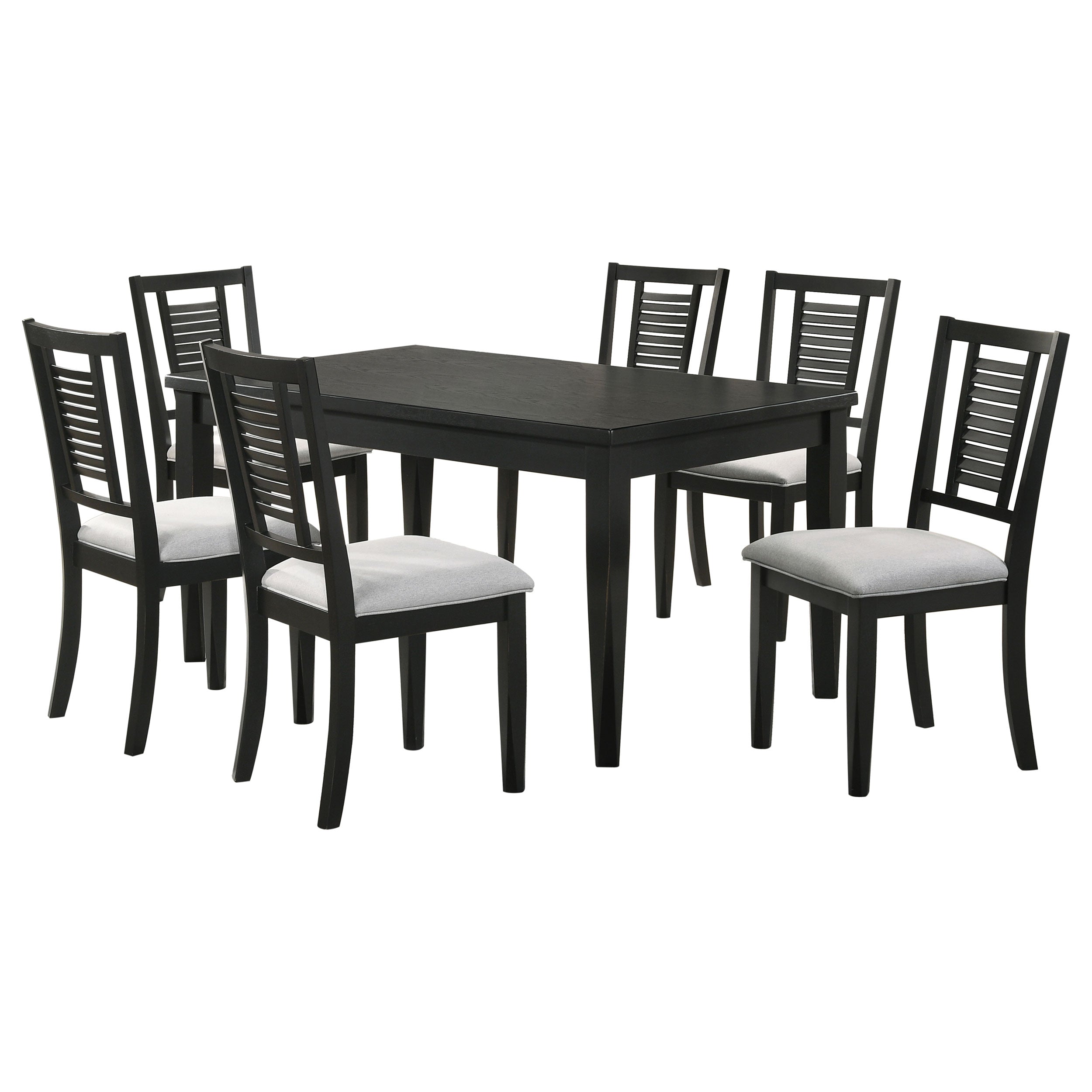 Appleton Rectangular Dining Set Distressed White
