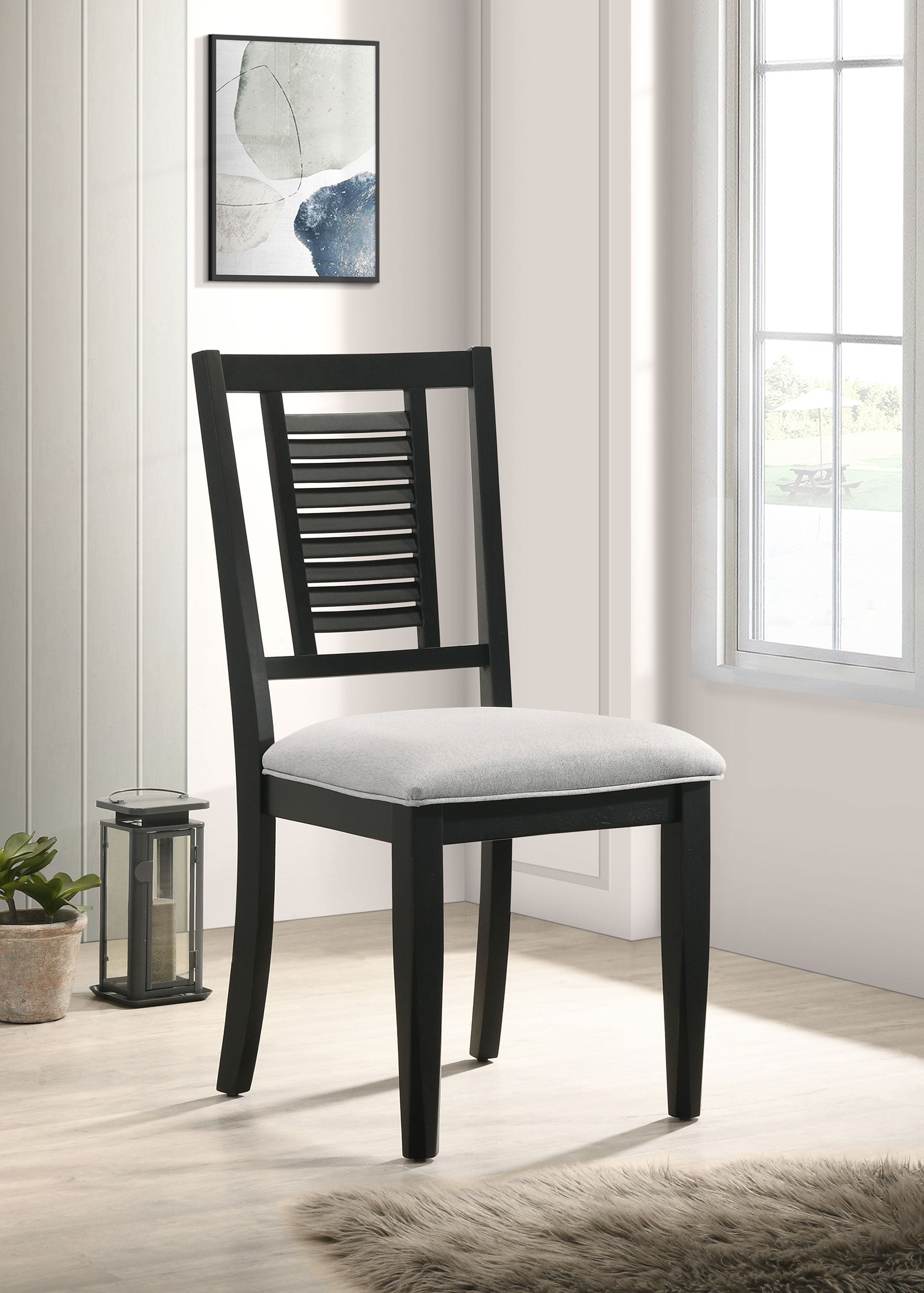 Appleton Wood Dining Side Chair Distressed White (Set of 2)