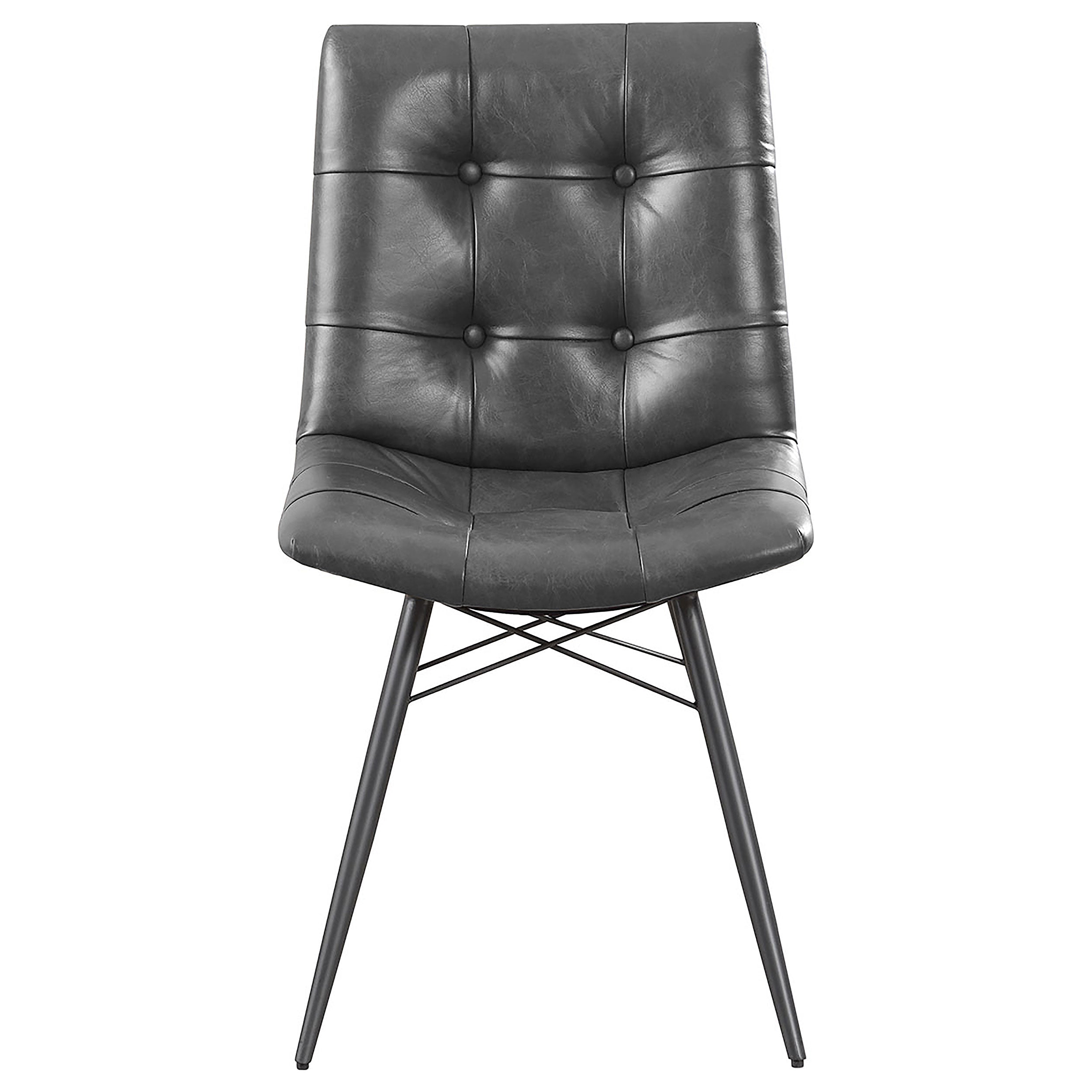 Aiken Upholstered Dining Side Chair Brown(Set of 4)