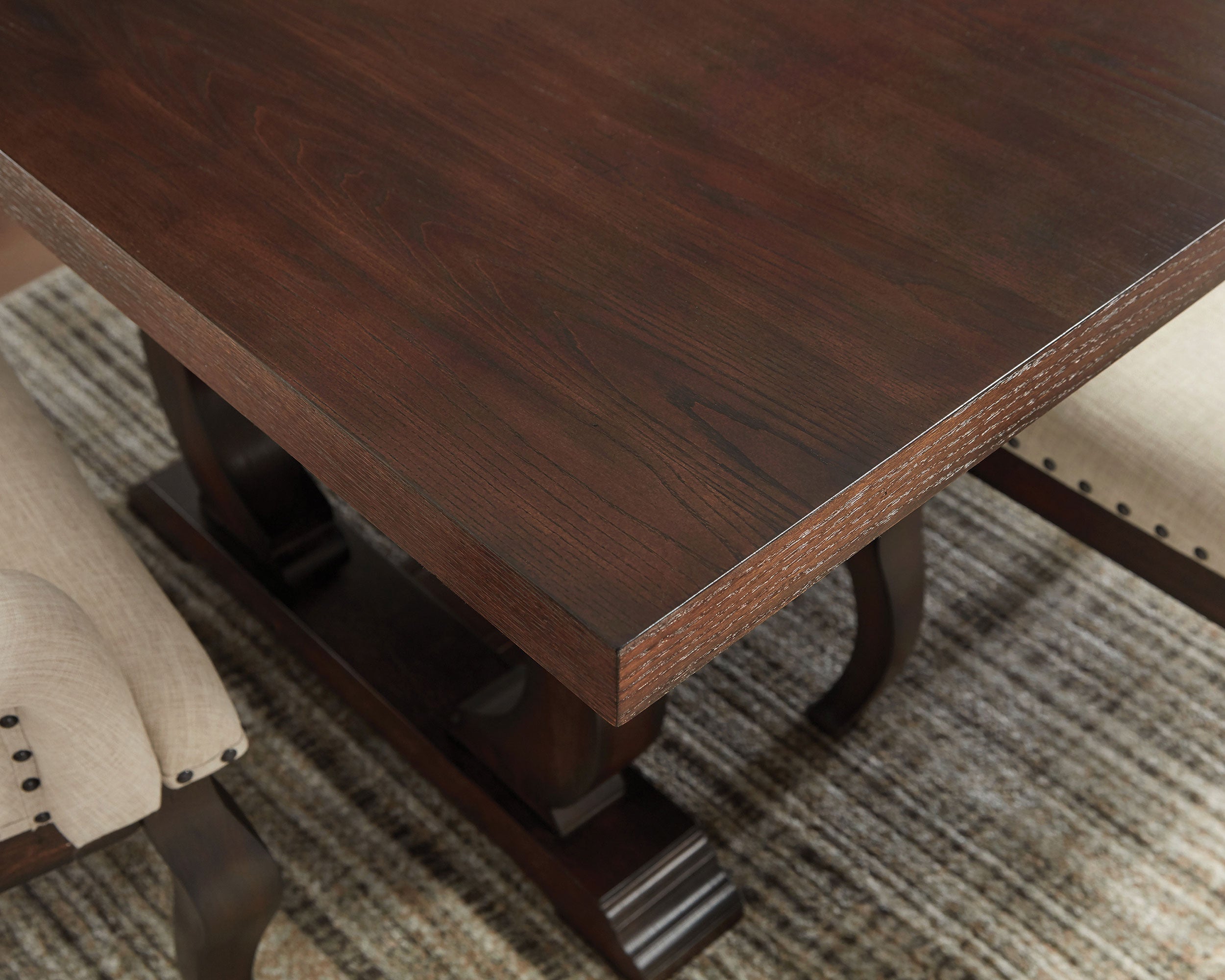 Brockway  Extension Leaf Dining Set Antique Java