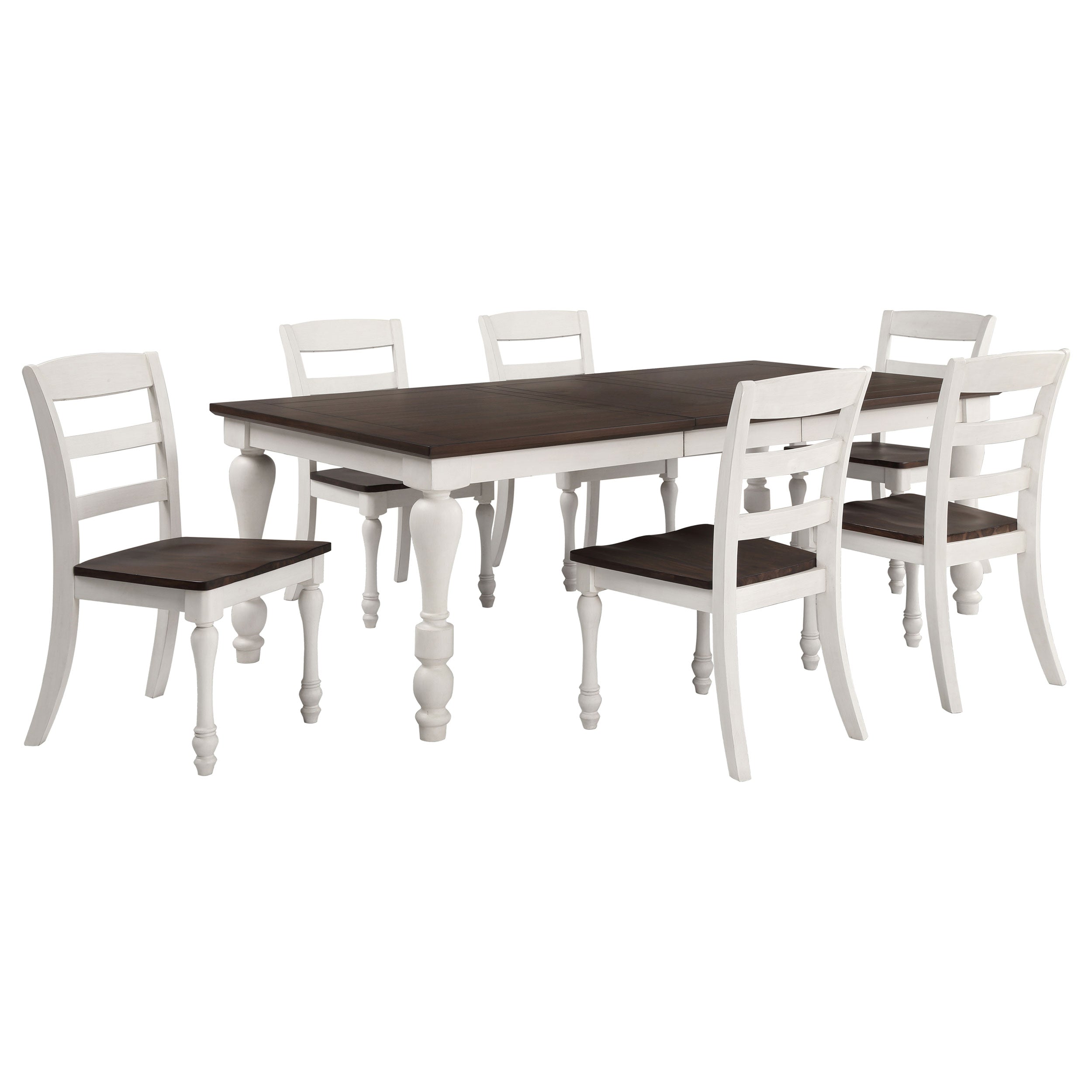 Madelyn  Rectangular Dining Table Set Coastal White