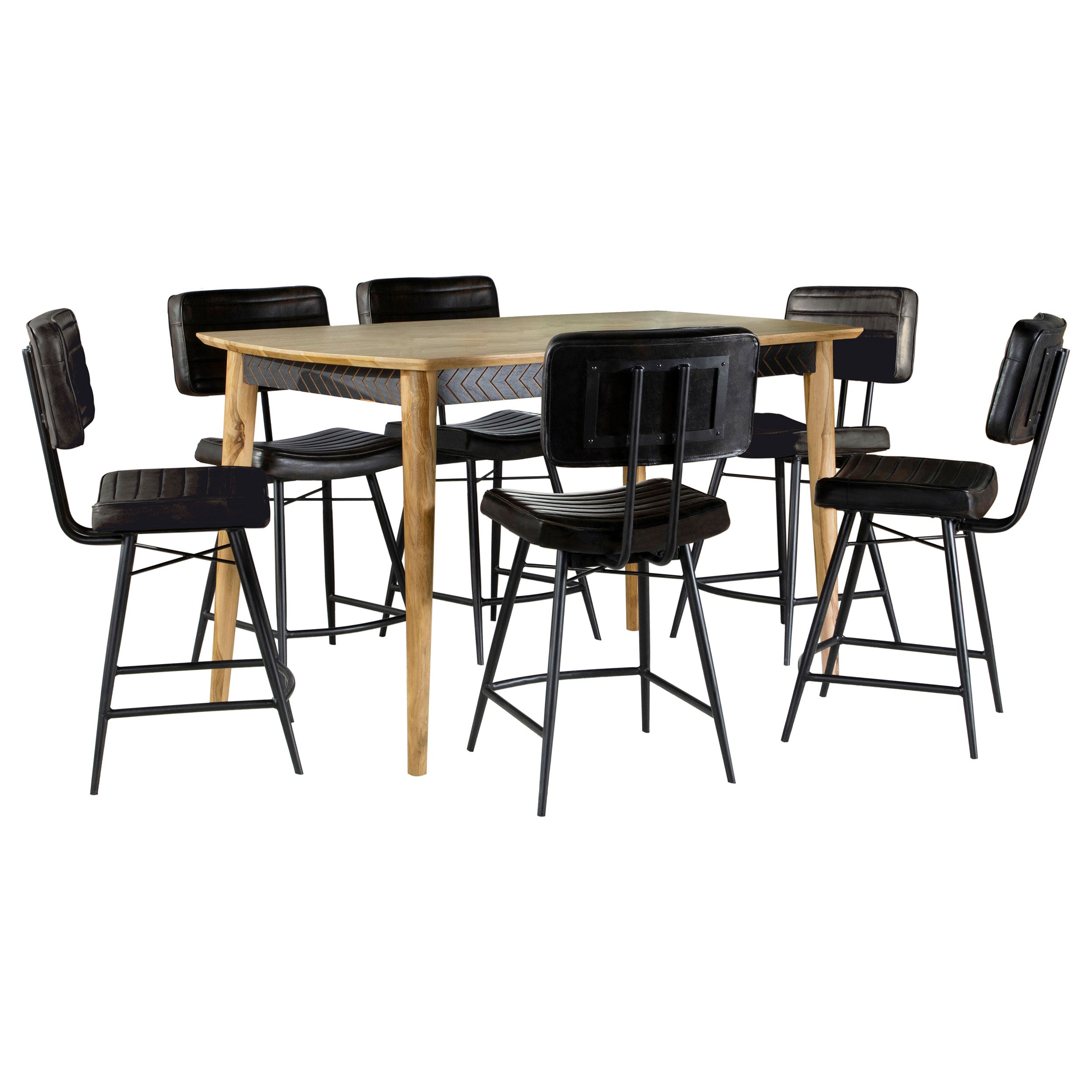 Partridge  Counter Dining Set Sheesham and Camel