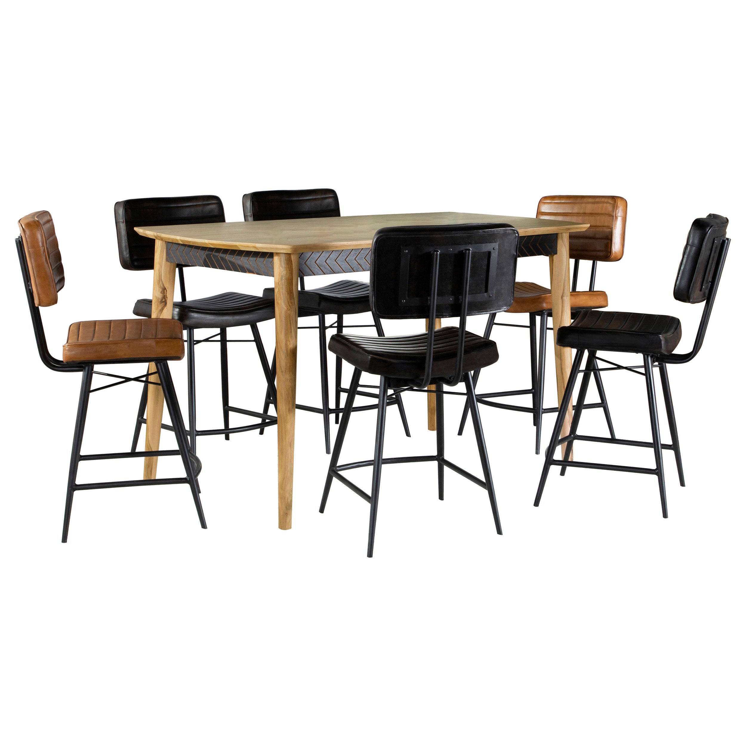 Partridge  Counter Dining Set Sheesham and Camel
