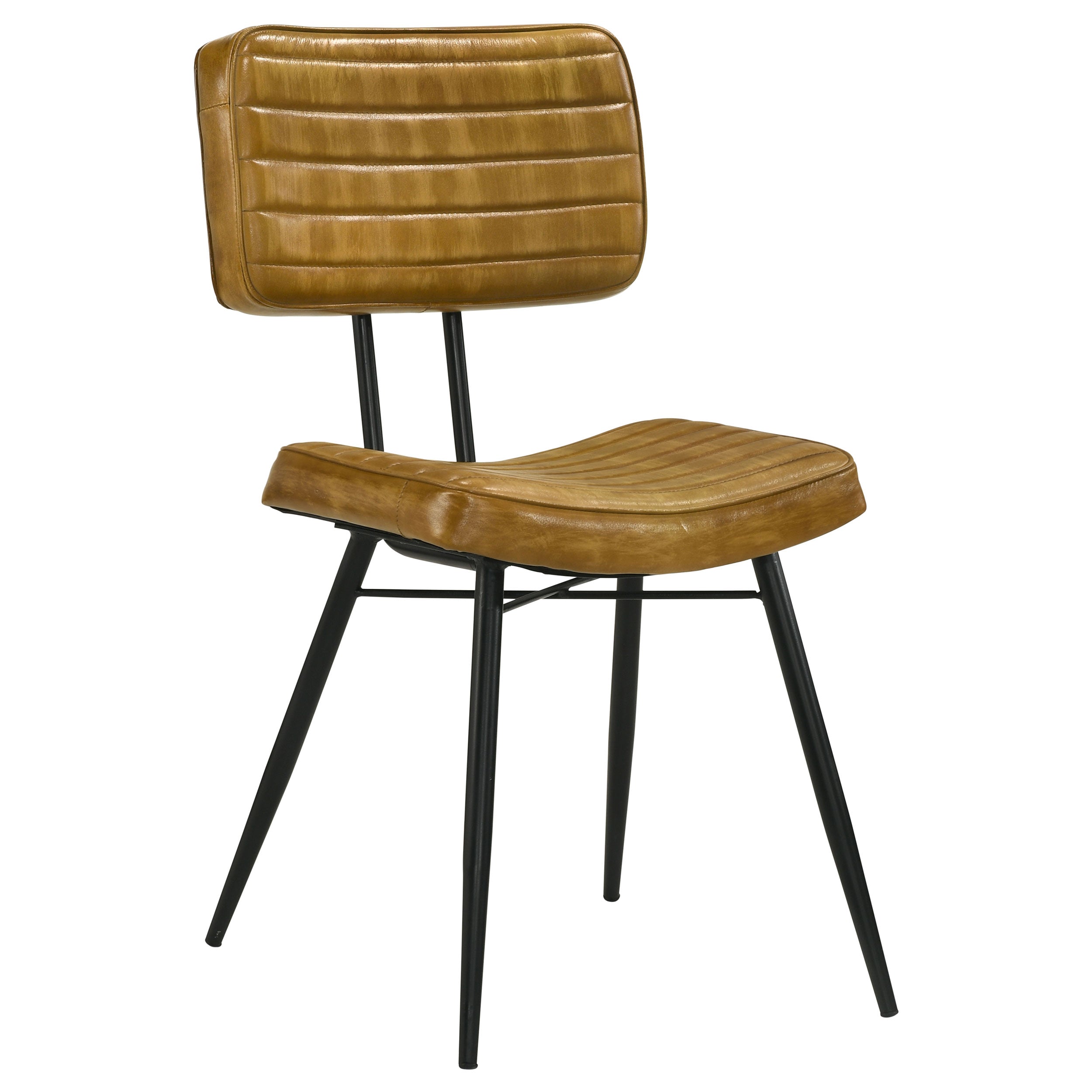 Misty Leather Upholstered Dining Chair Espresso (Set of 2)