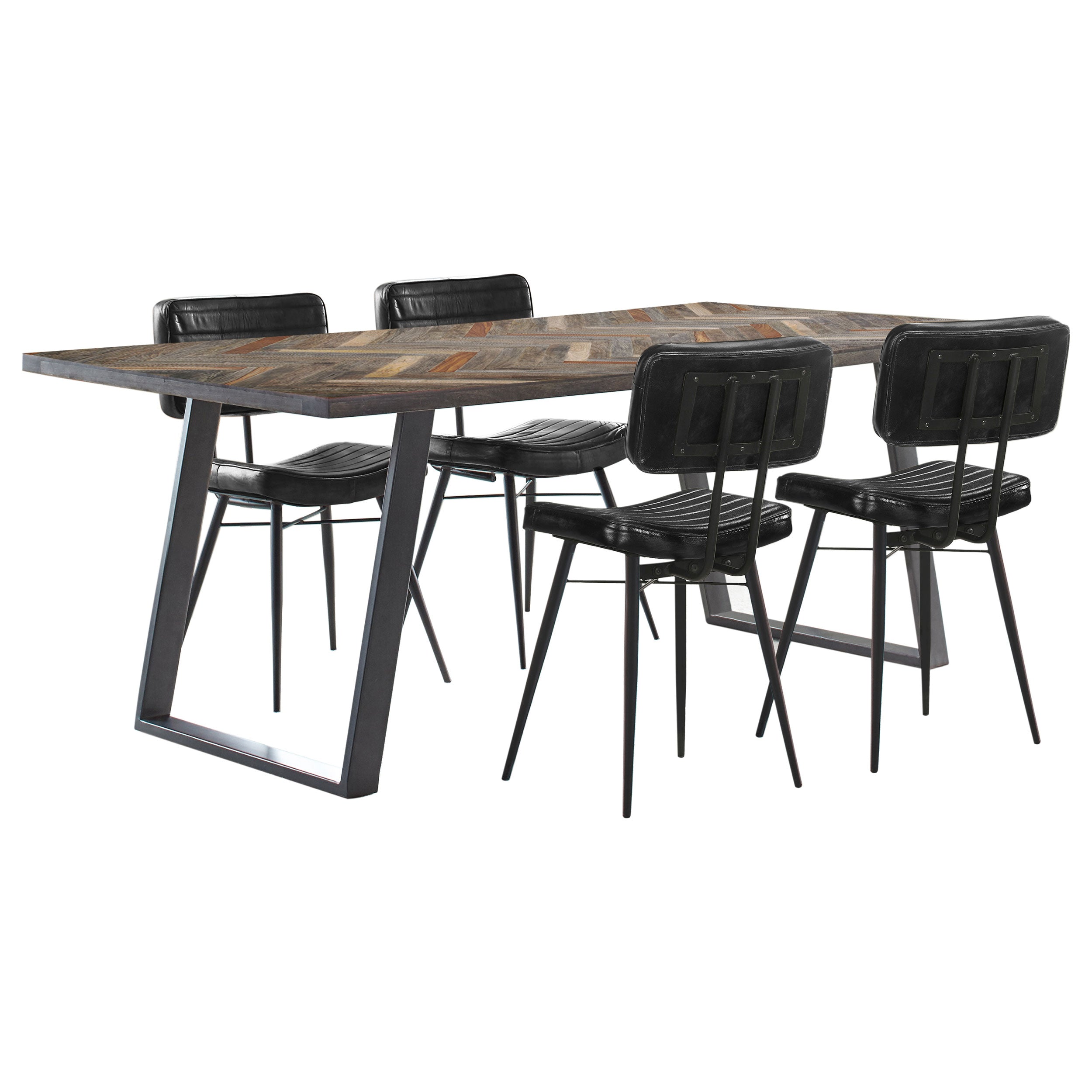Misty  Rectangular Dining Set Sheesham and Camel