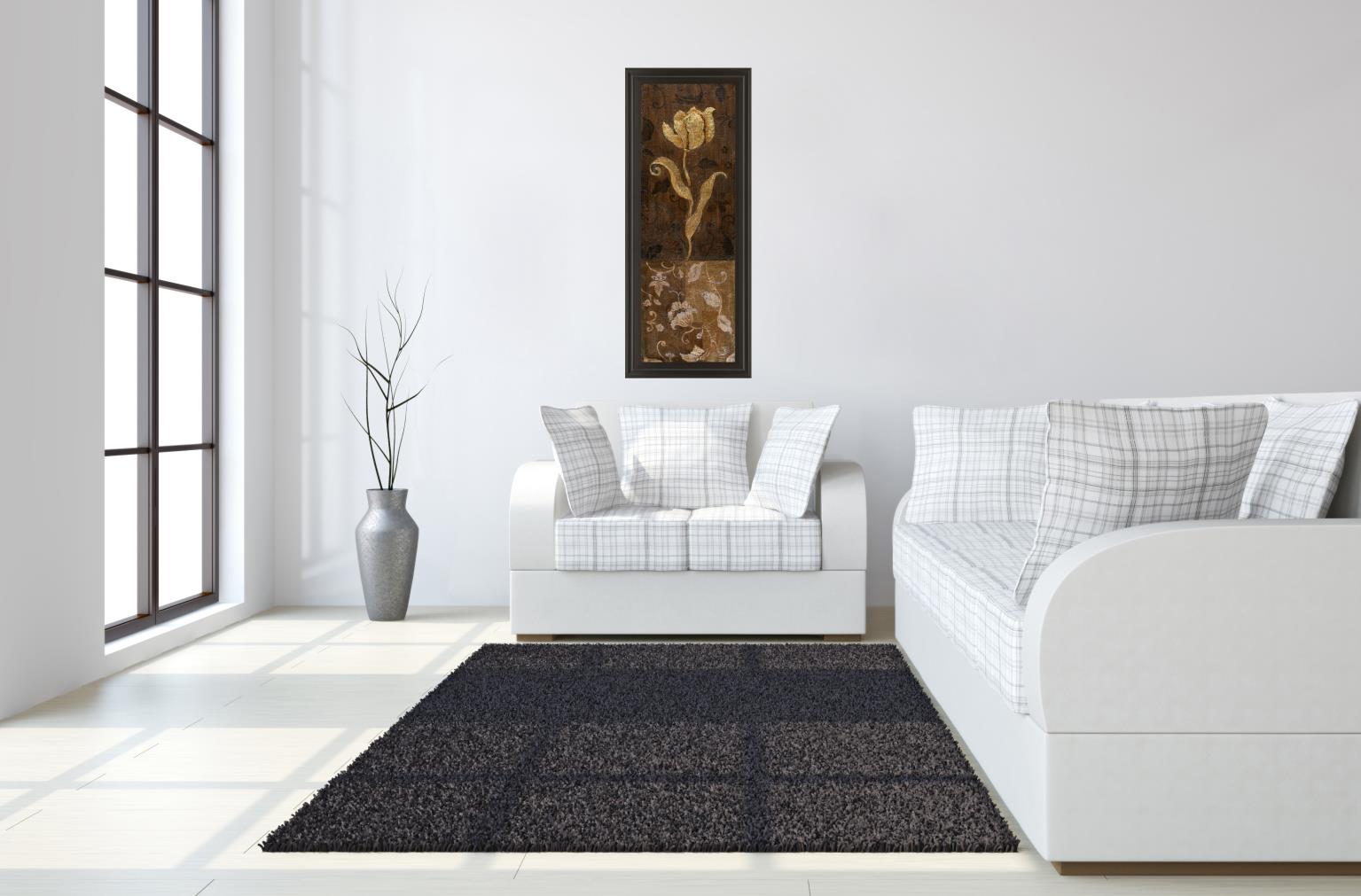 Golden Tulip Ii By Tava Studios 18X42 Framed Print
