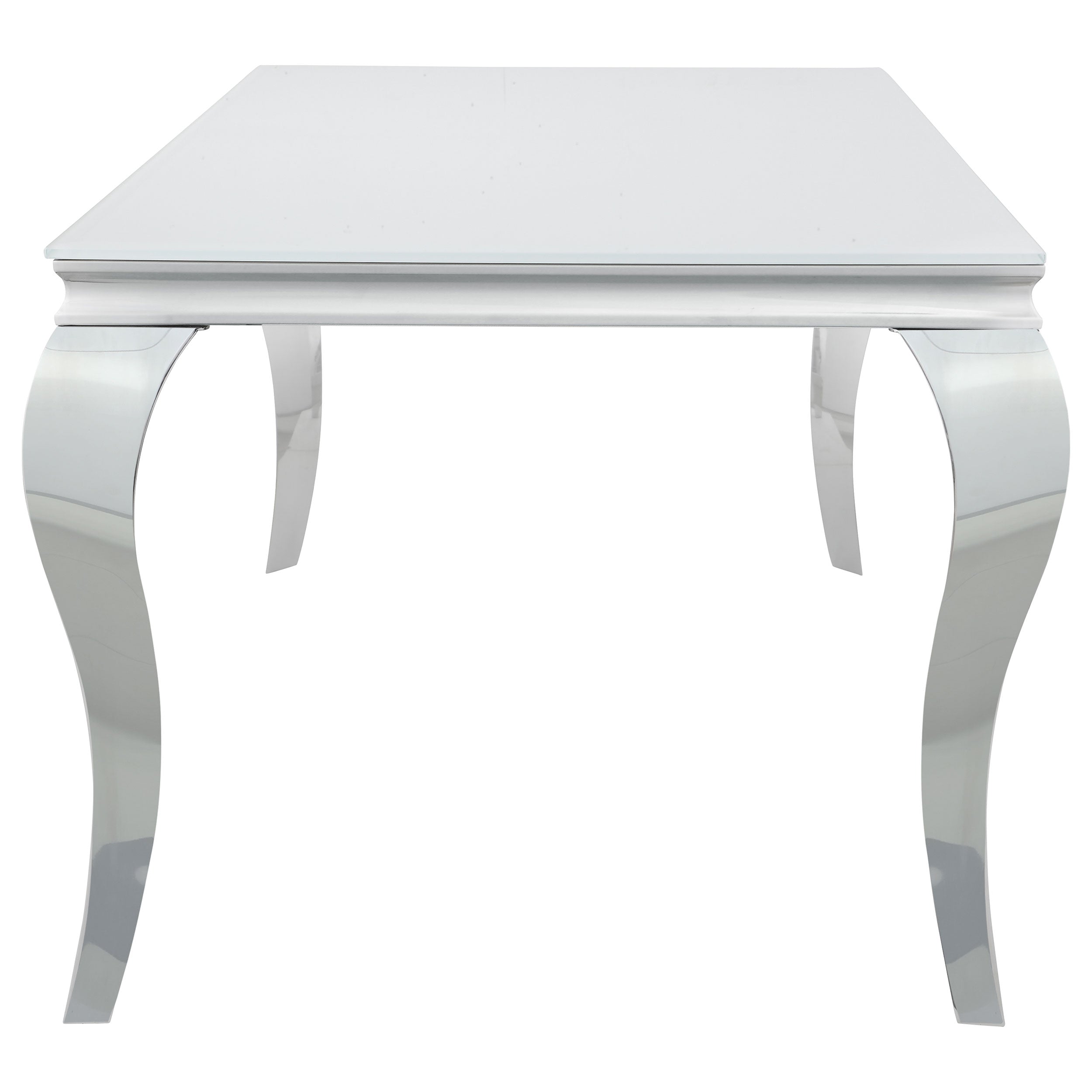 Carone Rectangular 61-inch Glass Top Dining Table Black