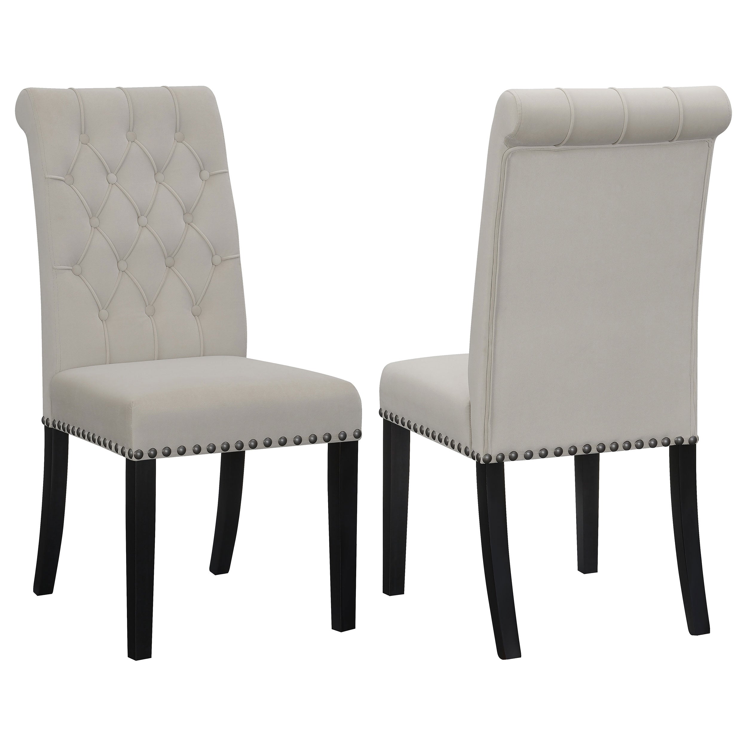 Alana Velvet Upholstered Dining Arm Chair Brown