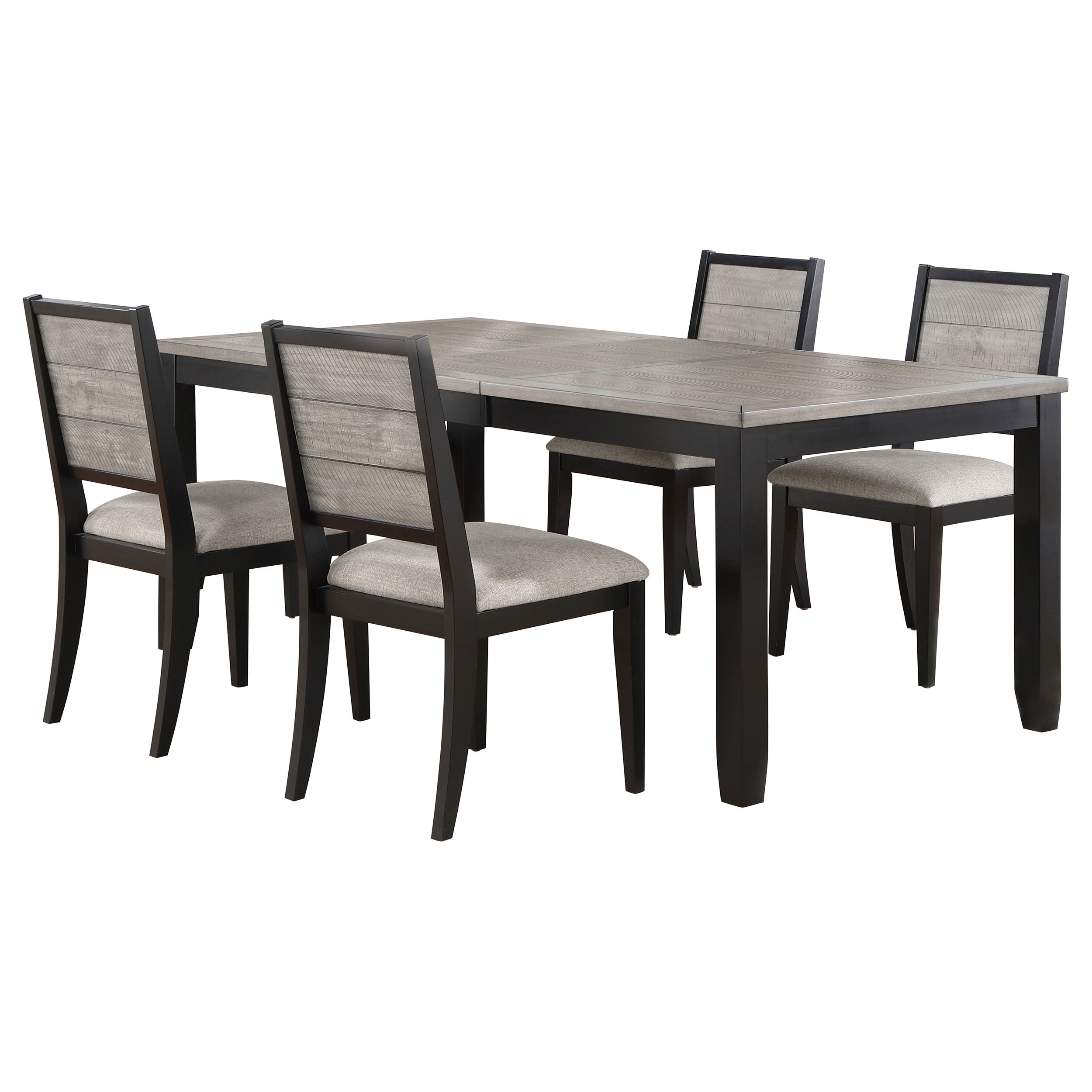 Elodie  Extension Leaf Counter Dining Set Black