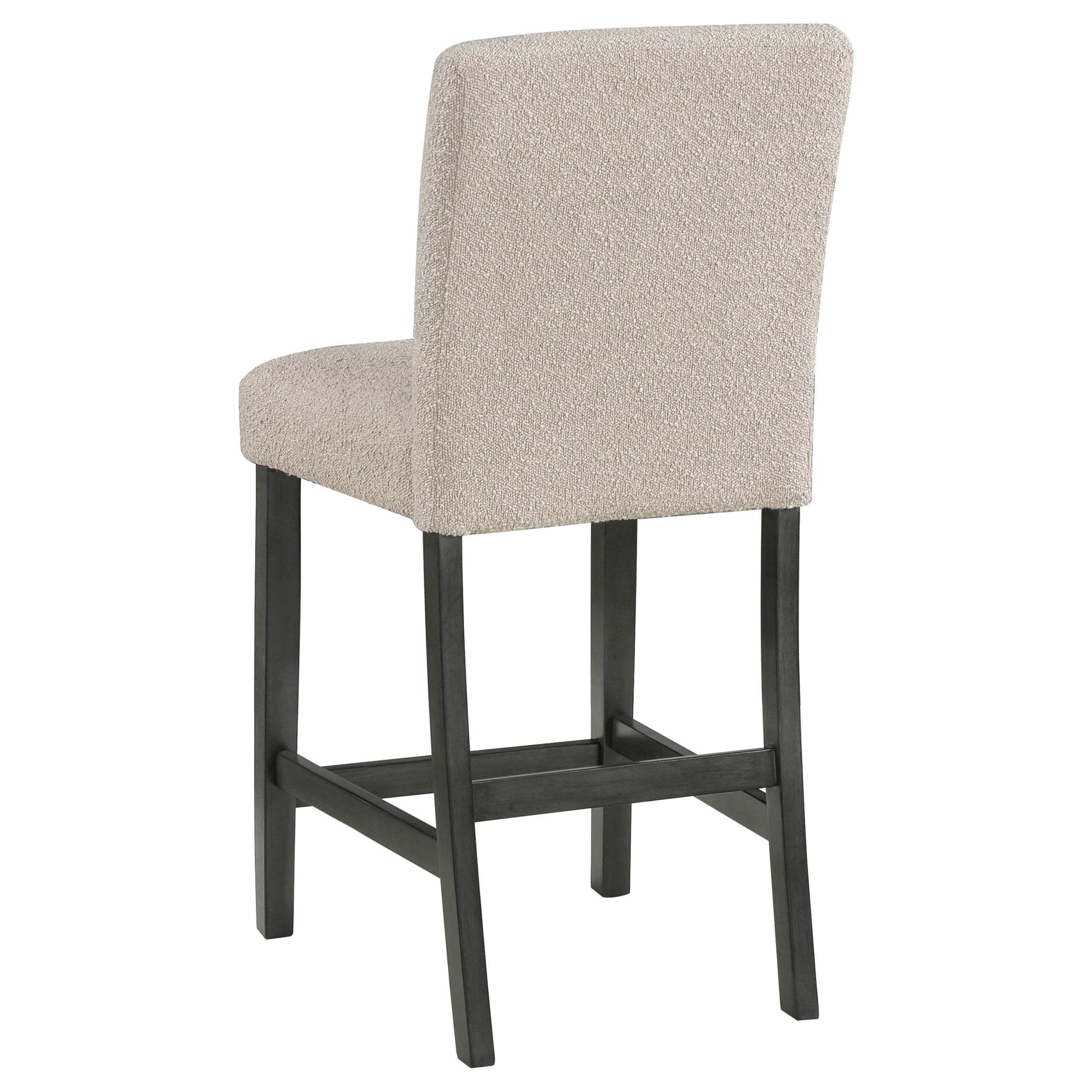 Alba Boucle Upholstered Counter Chair White (Set of 2)