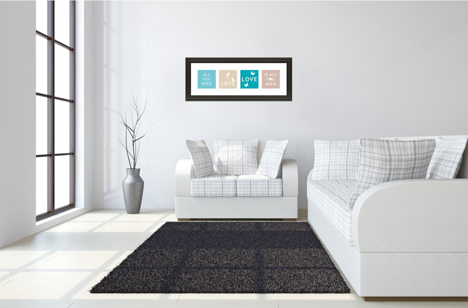 Words Of Kindness Ii By The Vintage Collection 18X42 Framed Print