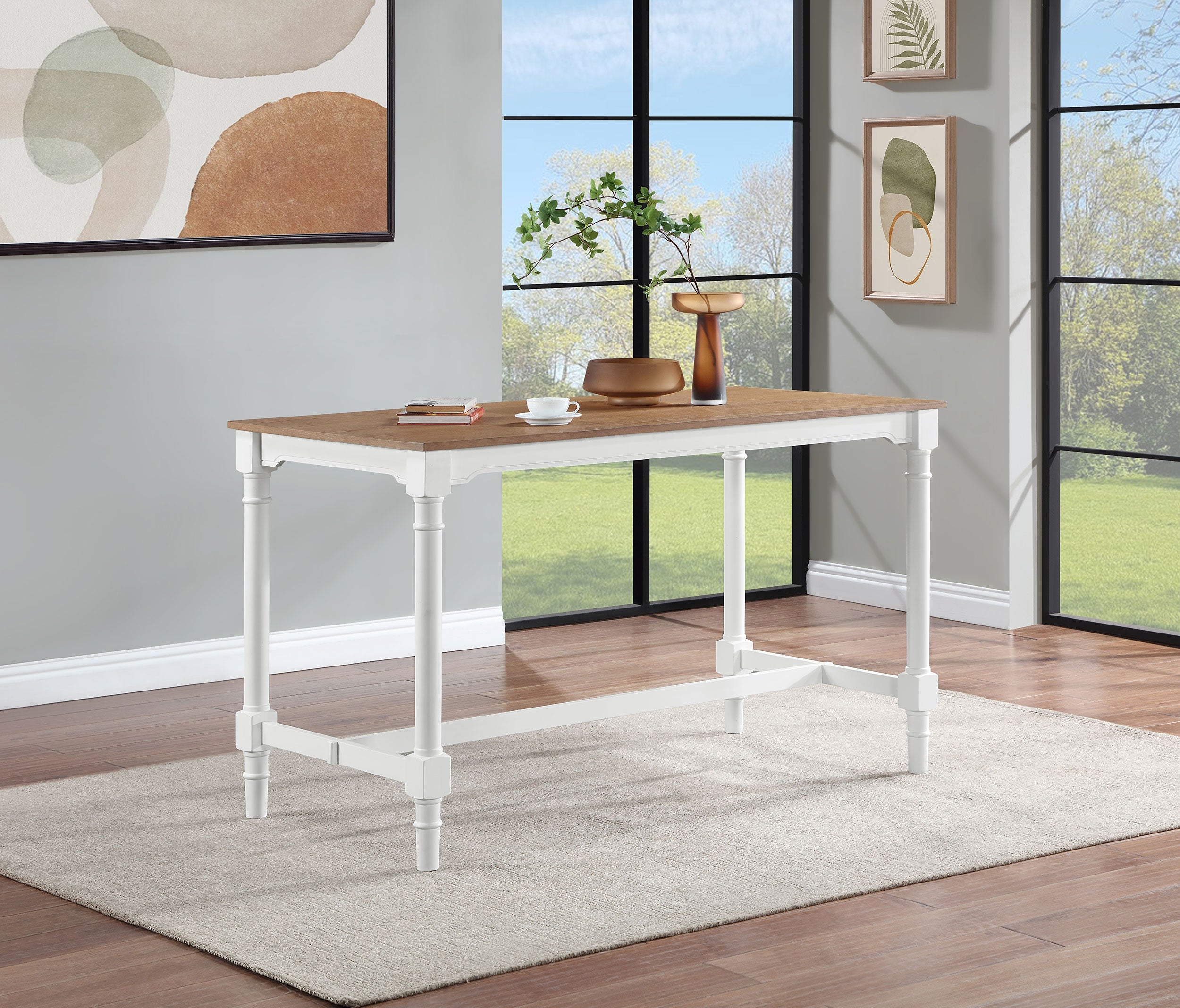 Martina  Rectangular Counter Height Dining Set Black