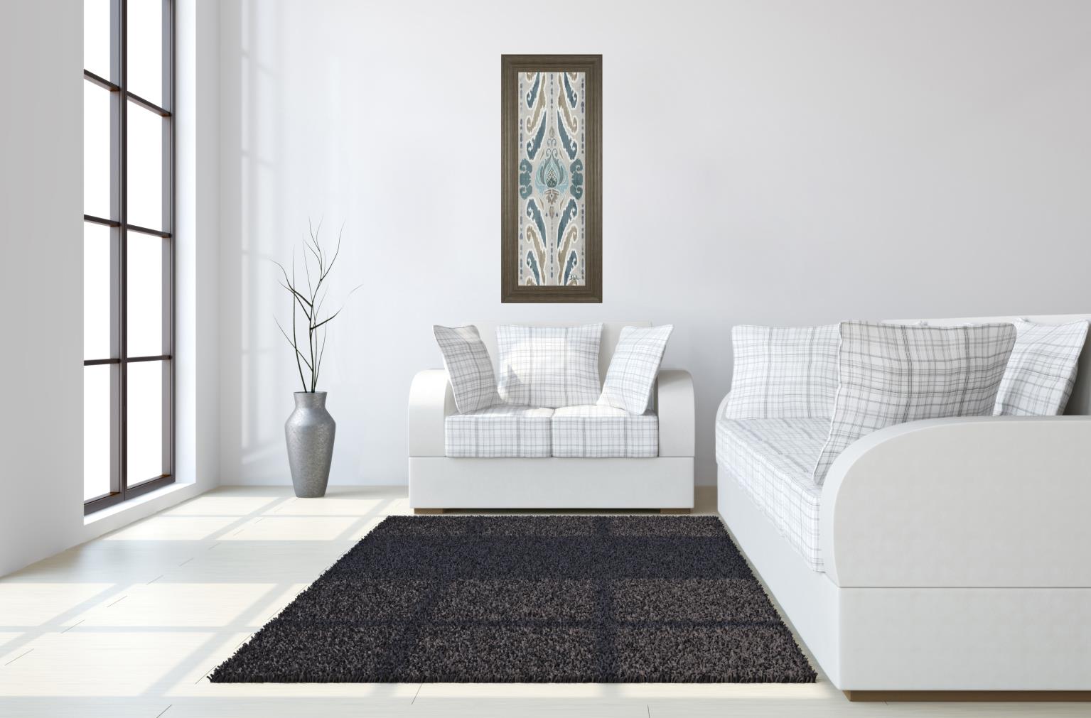 A Touch Of Flourish I By Patricia Pinto 18X42 Framed Print