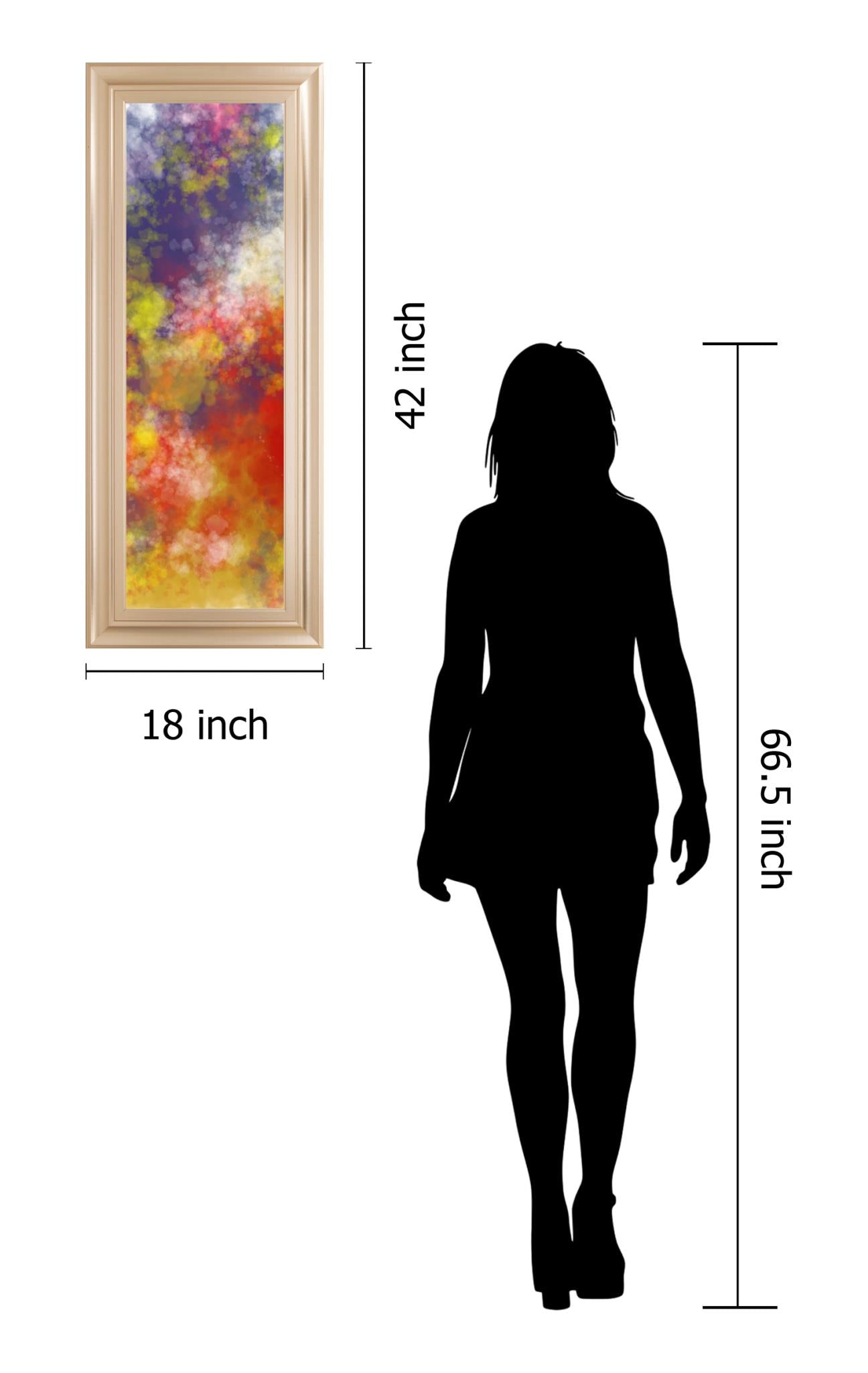 Vapor I. A By Jason Johnson 18X42 Framed Print