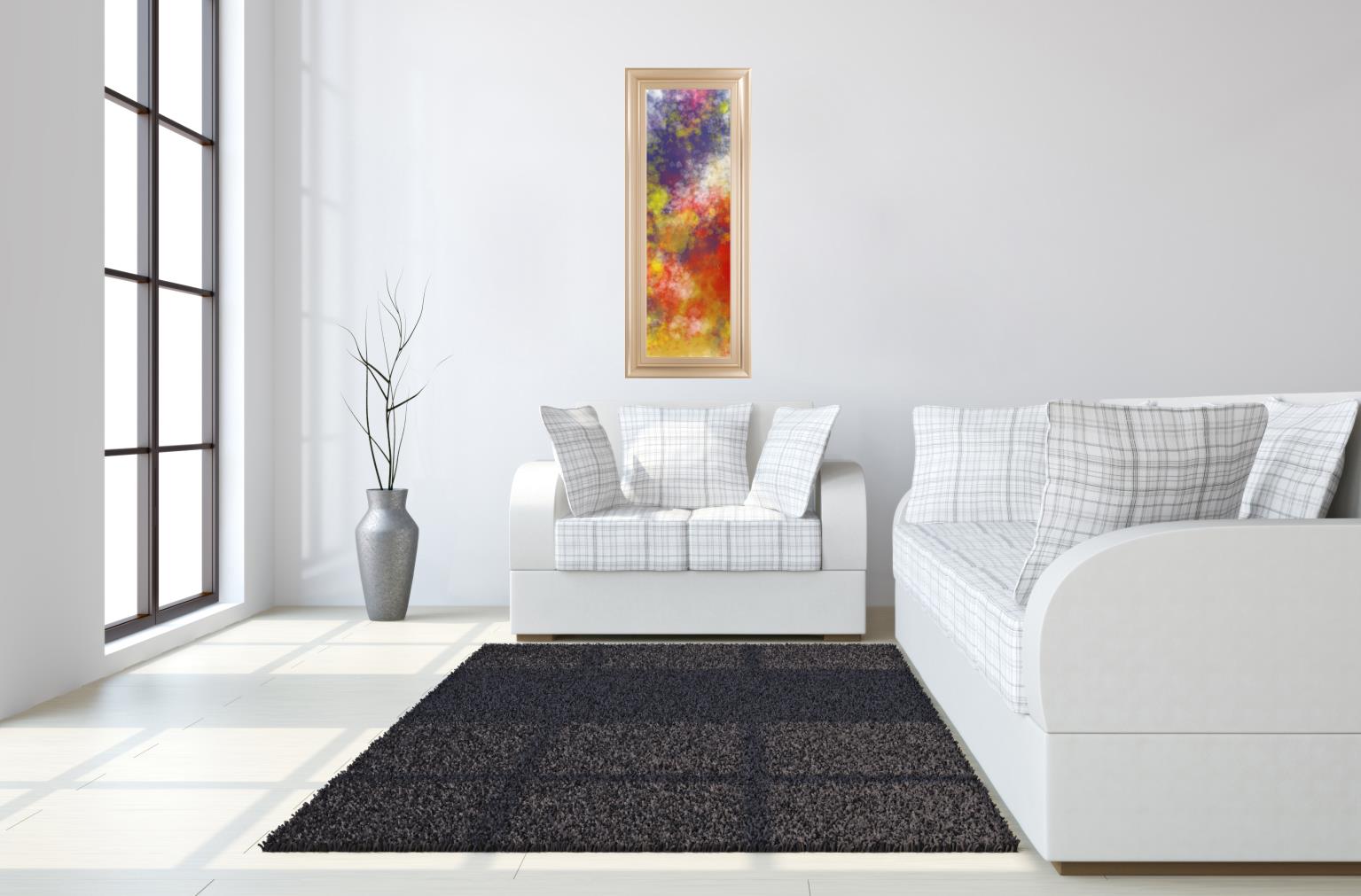 Vapor I. A By Jason Johnson 18X42 Framed Print