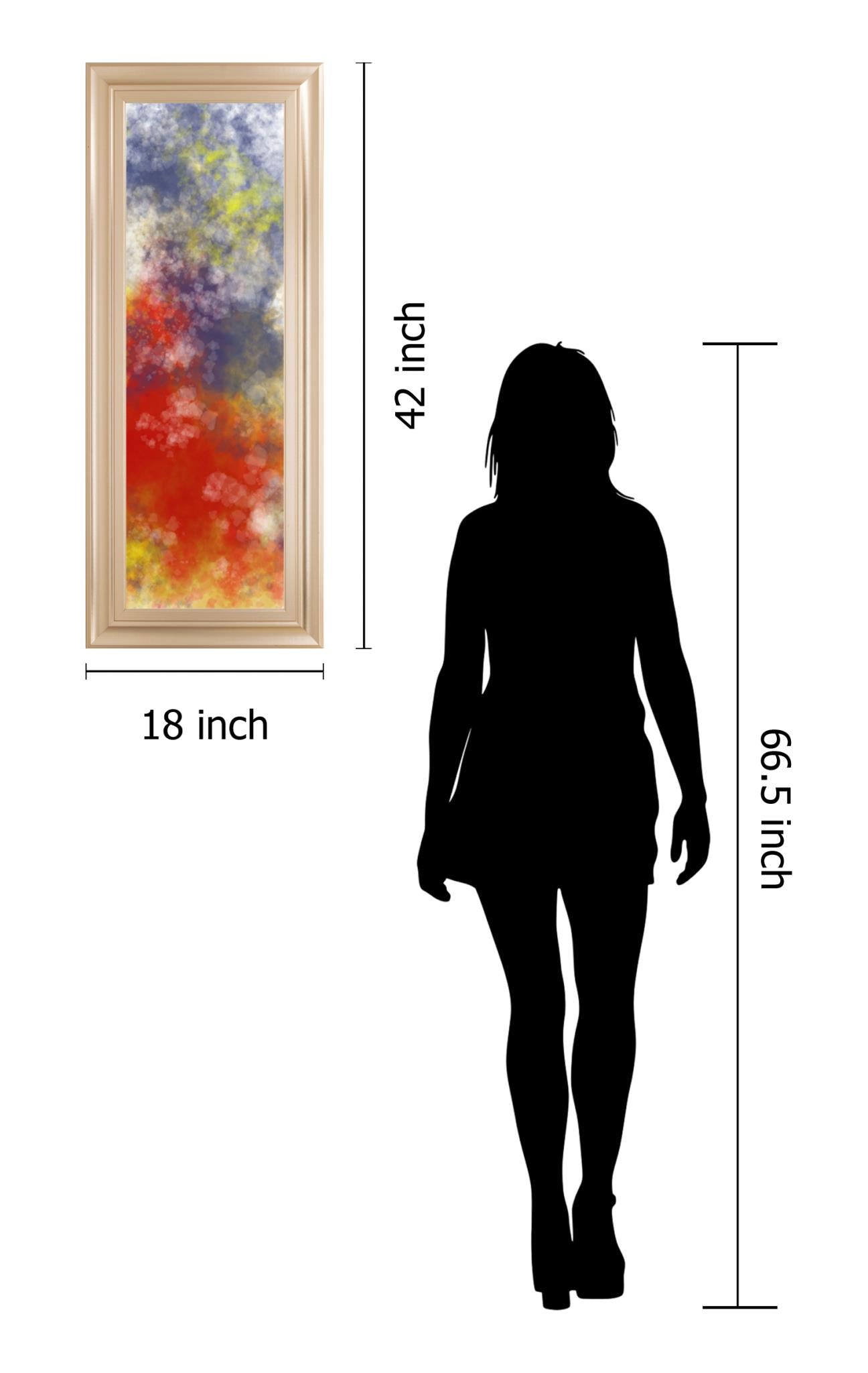 Vapor I. B By Jason Johnson 18X42 Framed Print