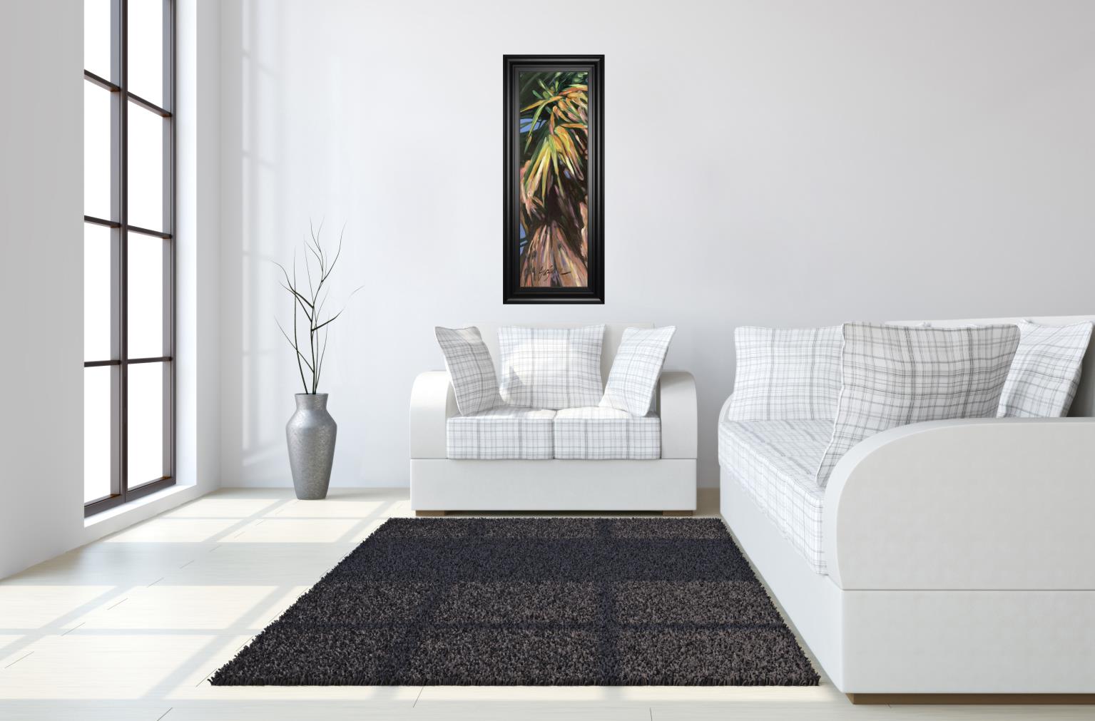 Wild Palm I By Suzanne Wilkins 18X42 Framed Print