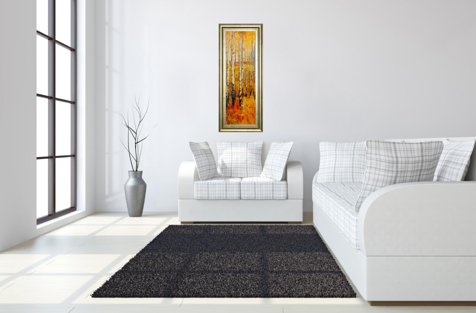 Vivid Birch Forest Ii By Tim Otoole 18X42 Framed Print