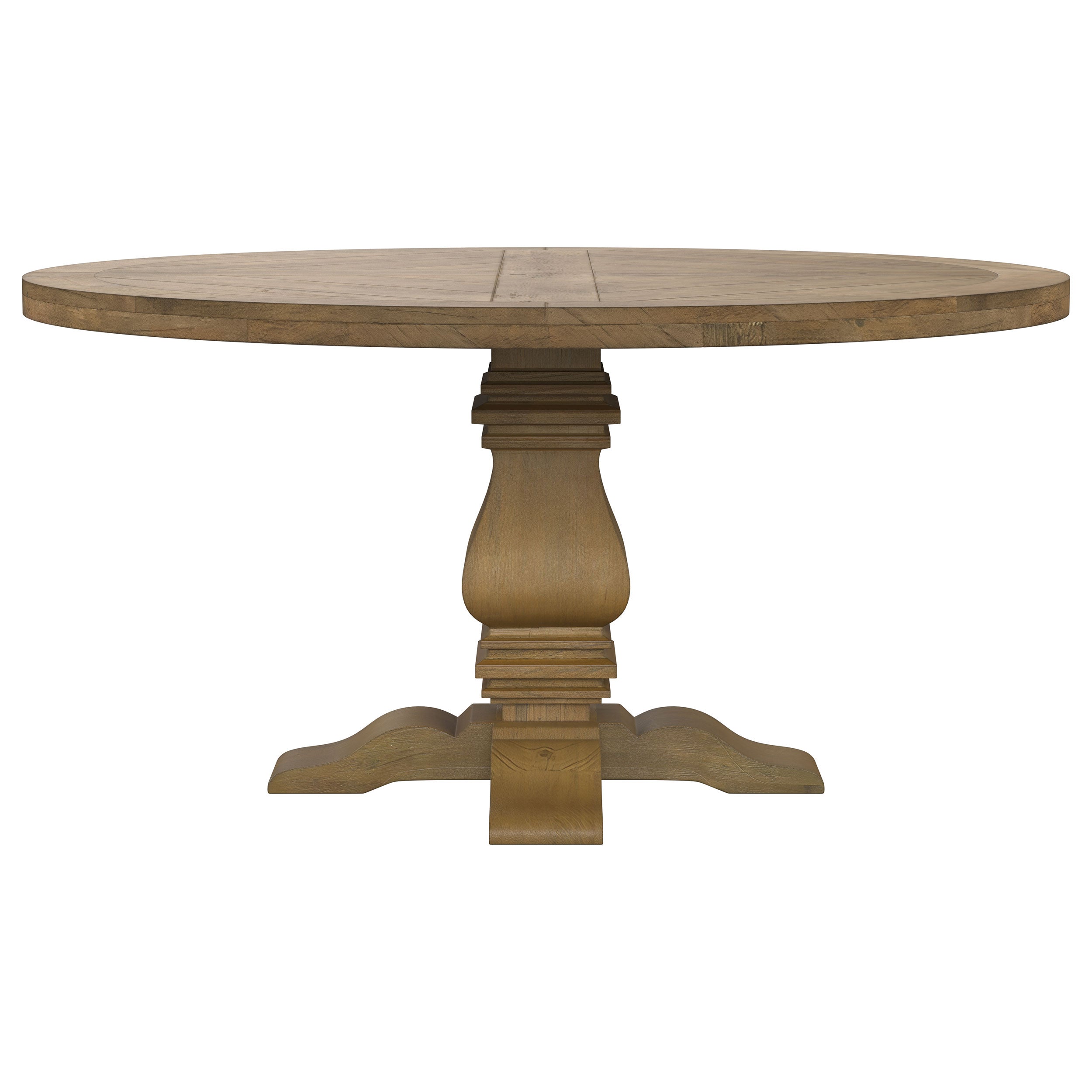 Florence Round 60-inch Pedestal Base Dining Table Black