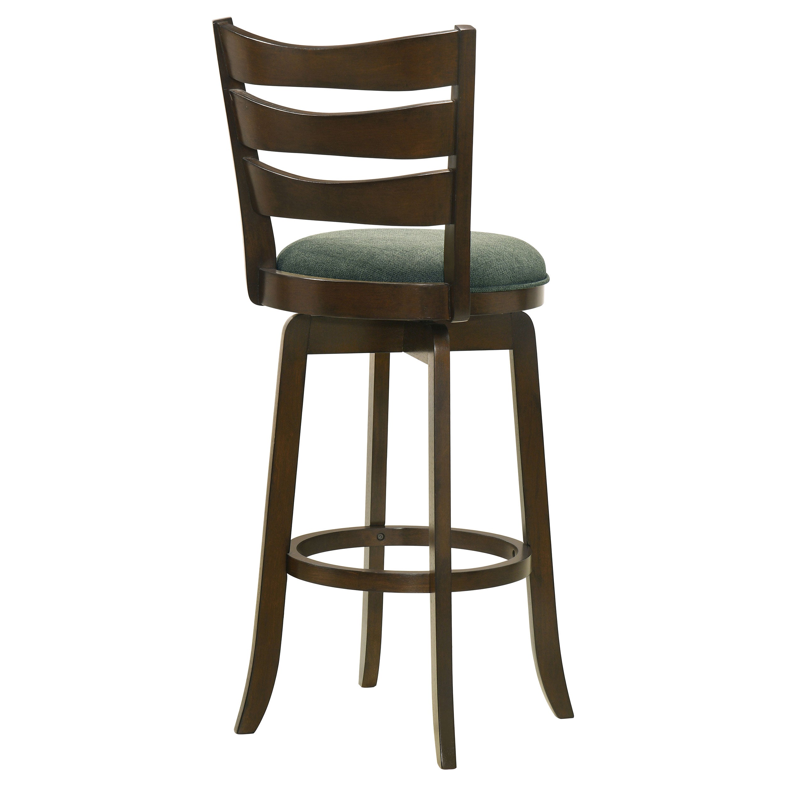 Murphy Wood Counter Height Swivel Bar Chair Hunter Green