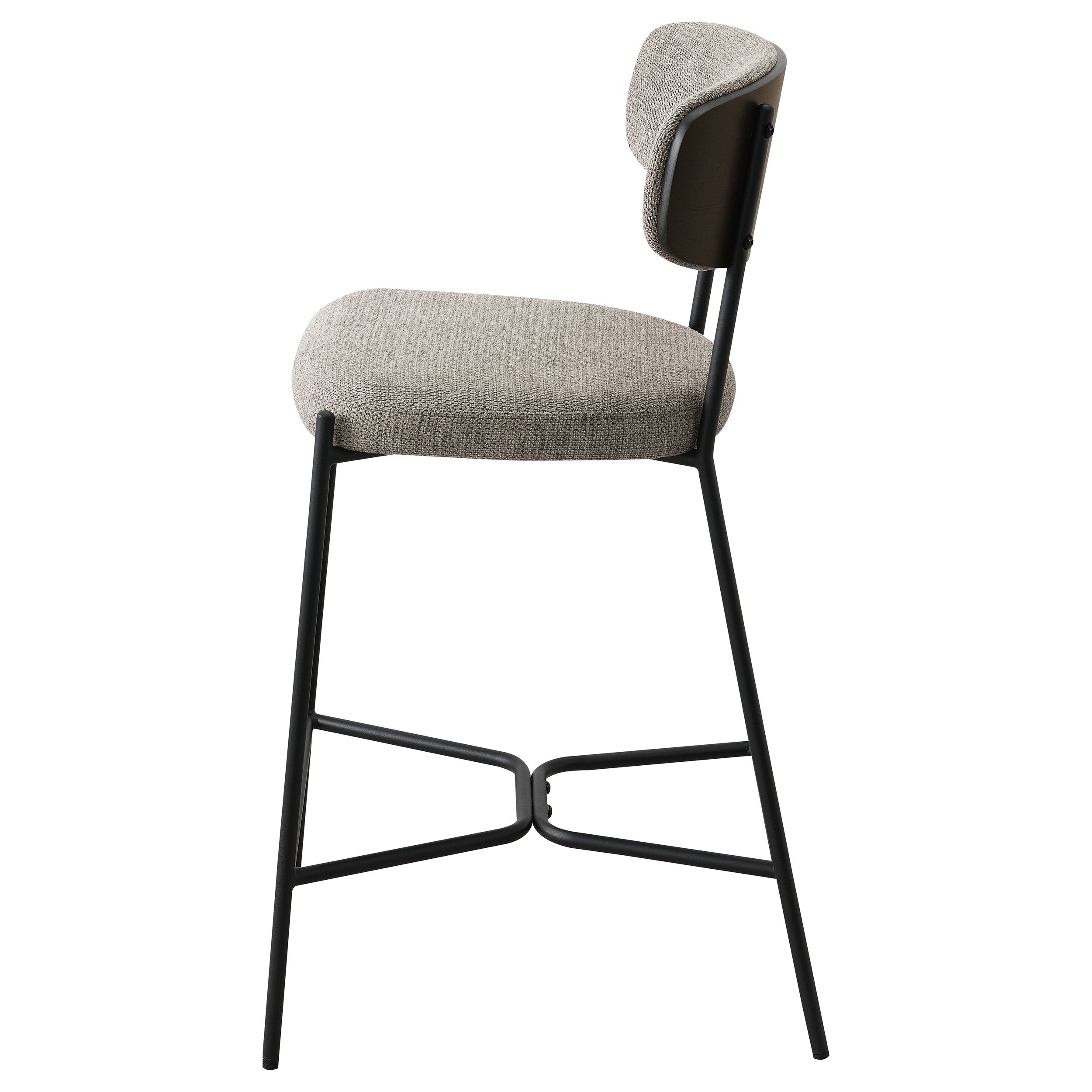 Elison Pub Height Bar Stool Light Brown (Set of 2)