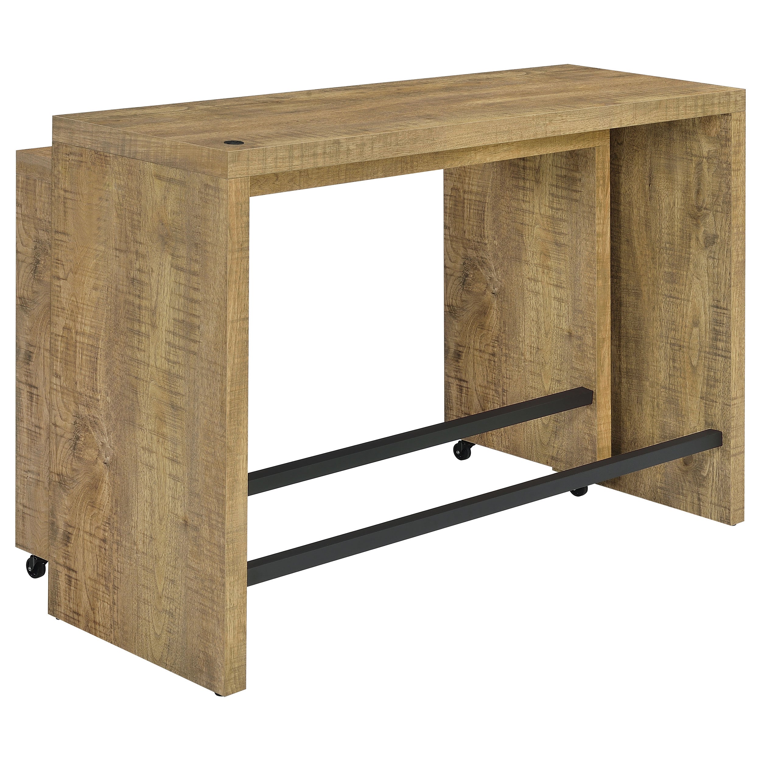 Davista  Counter Height Table Set Mango Brown