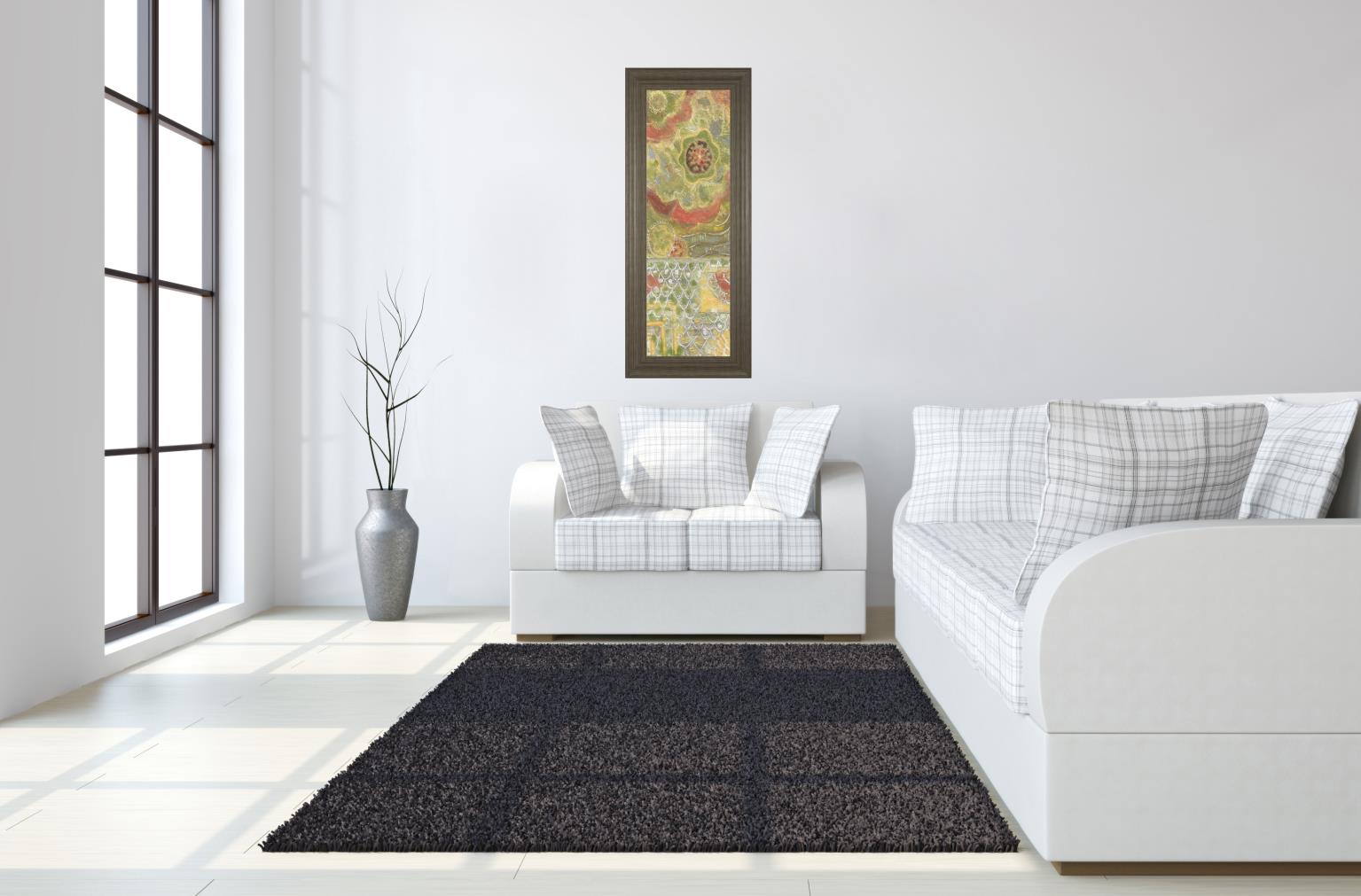 Moroccan Whimsy I By Karen Deans 18X42 Framed Print