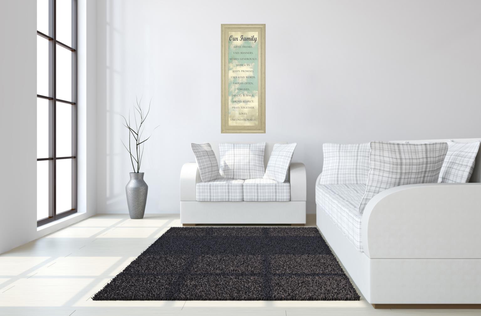 Our Family By Sarah Gardner 18X42 Framed Print