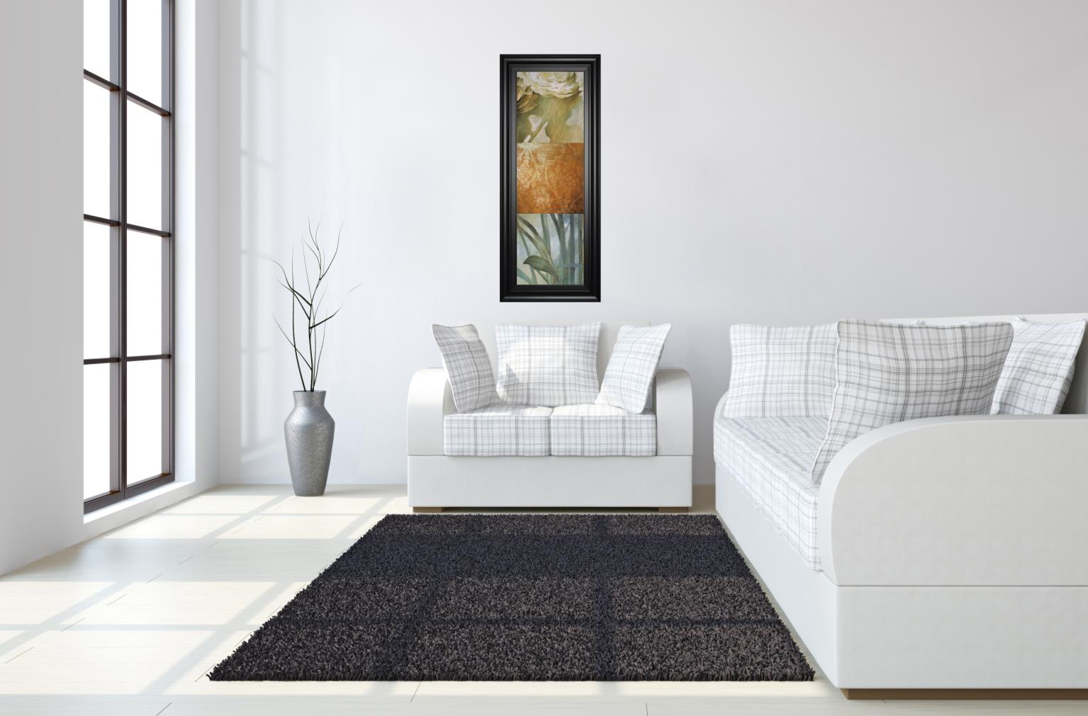 Square Choices By Thompson, L. 18X42 Framed Print