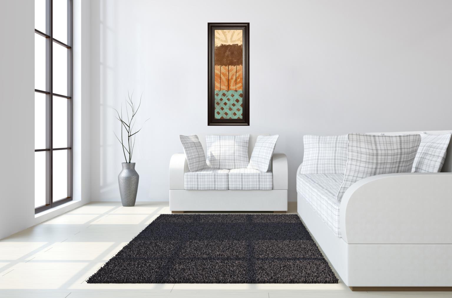 Tribal Trio Ii By Alonzo Saunders 18X42 Framed Print